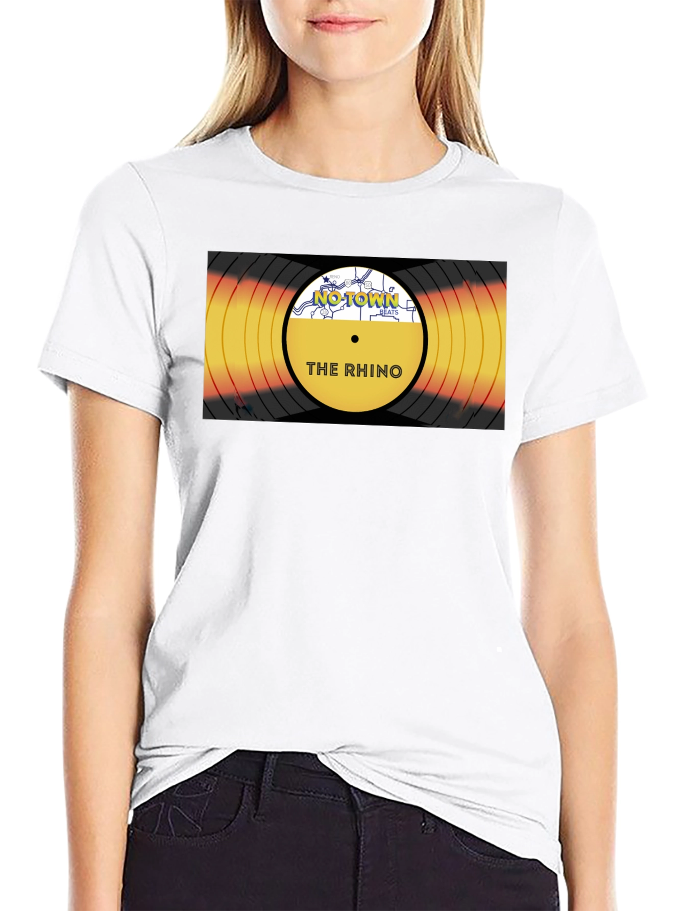 The Rhino Record T-Shirt - Black