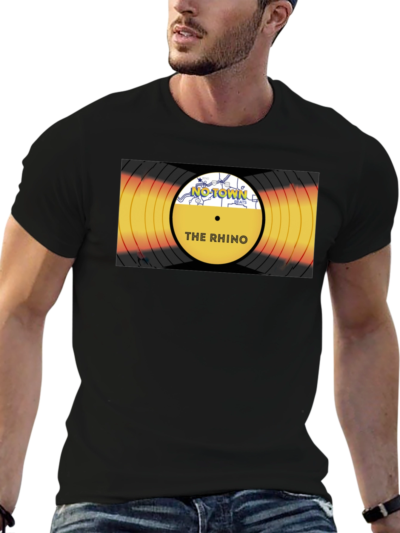 The Rhino Record T-Shirt - Black