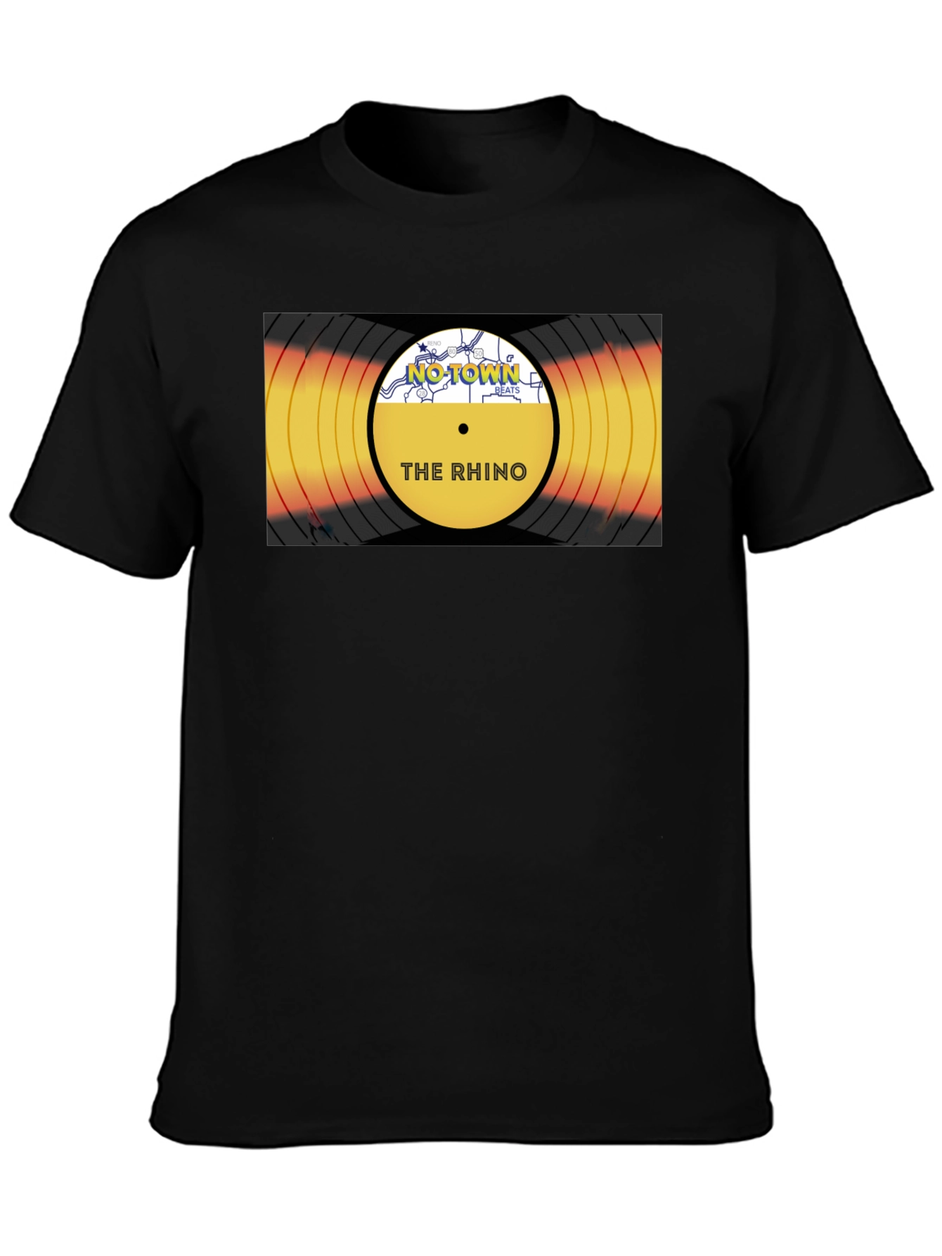 The Rhino Record T-Shirt - Black