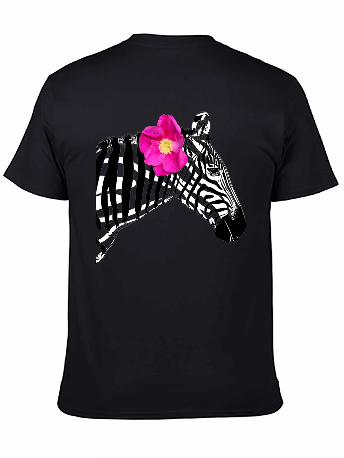 Zebra Flower Graphic Tee