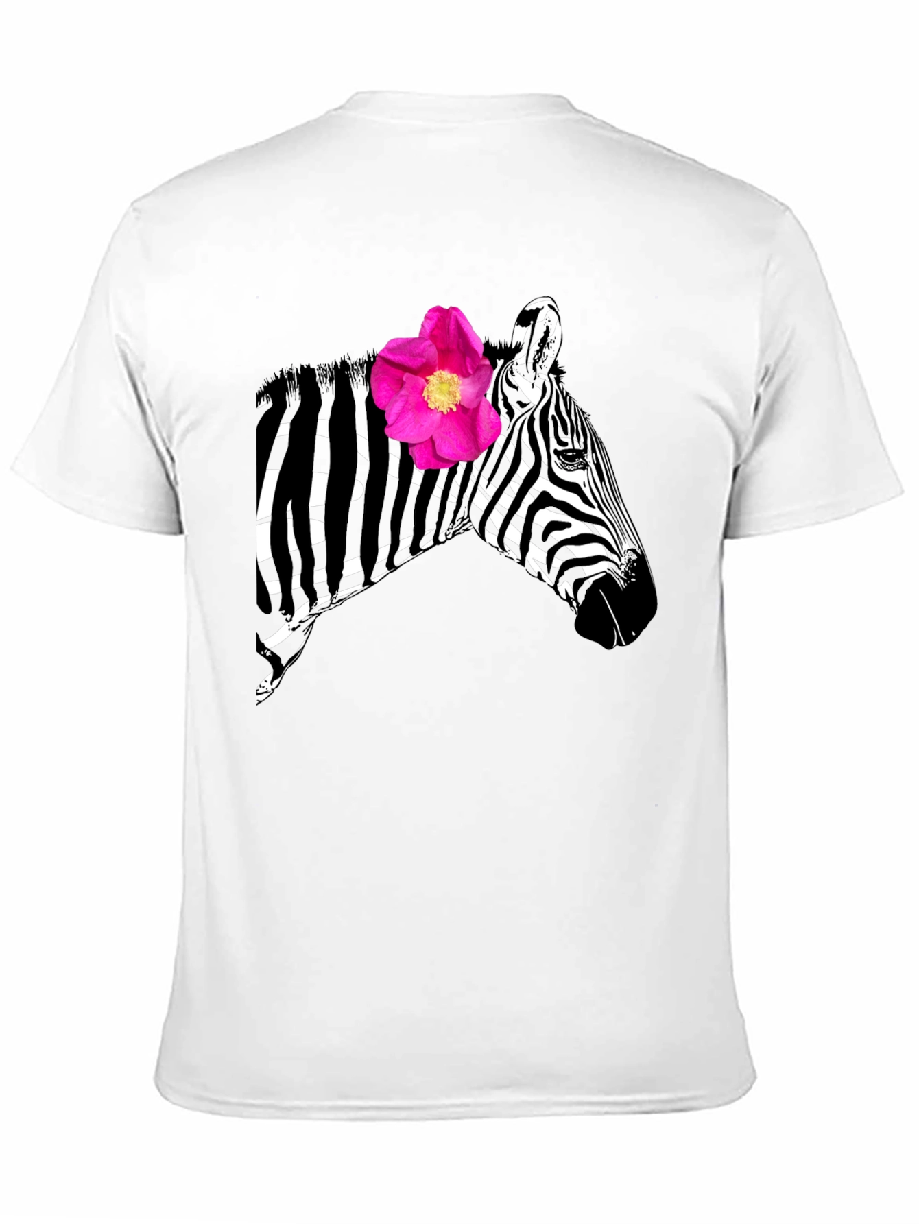 Zebra Flower Graphic Tee