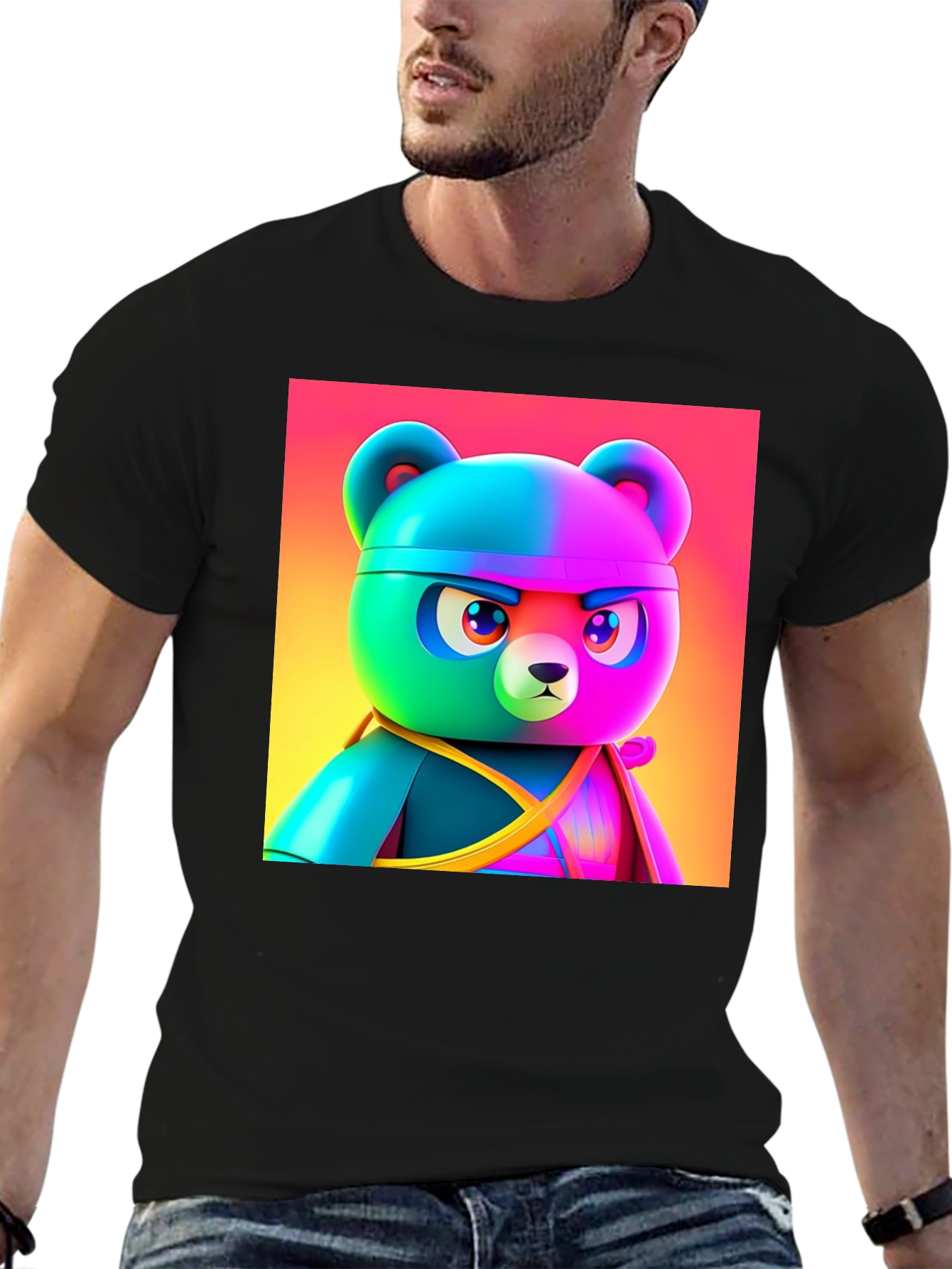 Cool Cartoon Bear T-Shirt