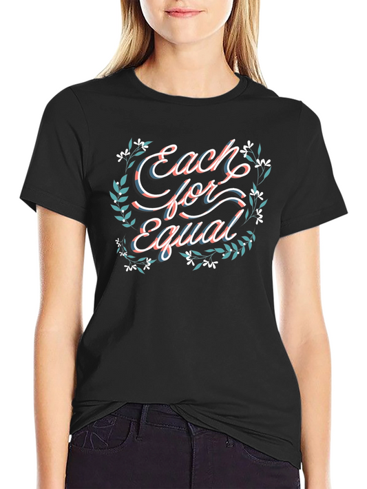 Each for Equal Floral Graphic T-Shirt