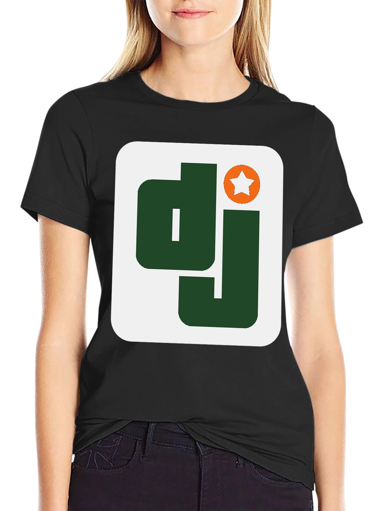 DJ Logo Black T-Shirt