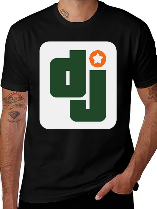 DJ Logo Black T-Shirt