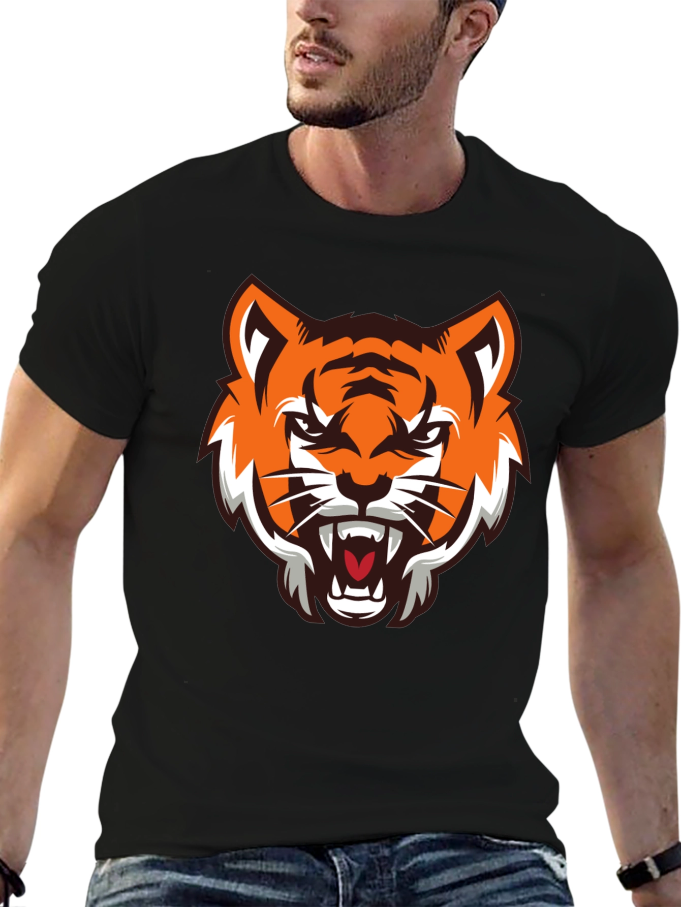 Black Tiger Graphic Tee