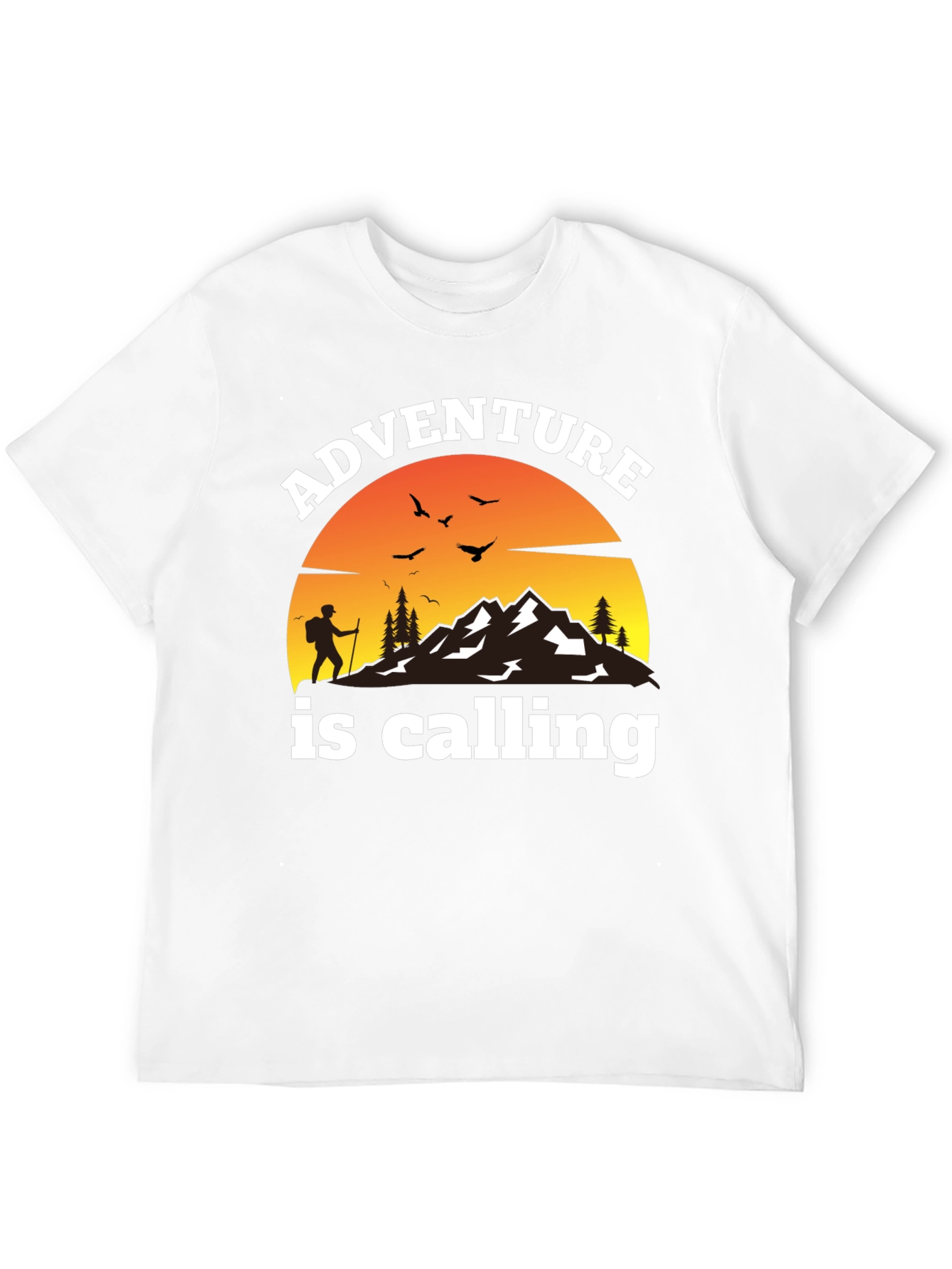 Adventure is Calling Black T-Shirt