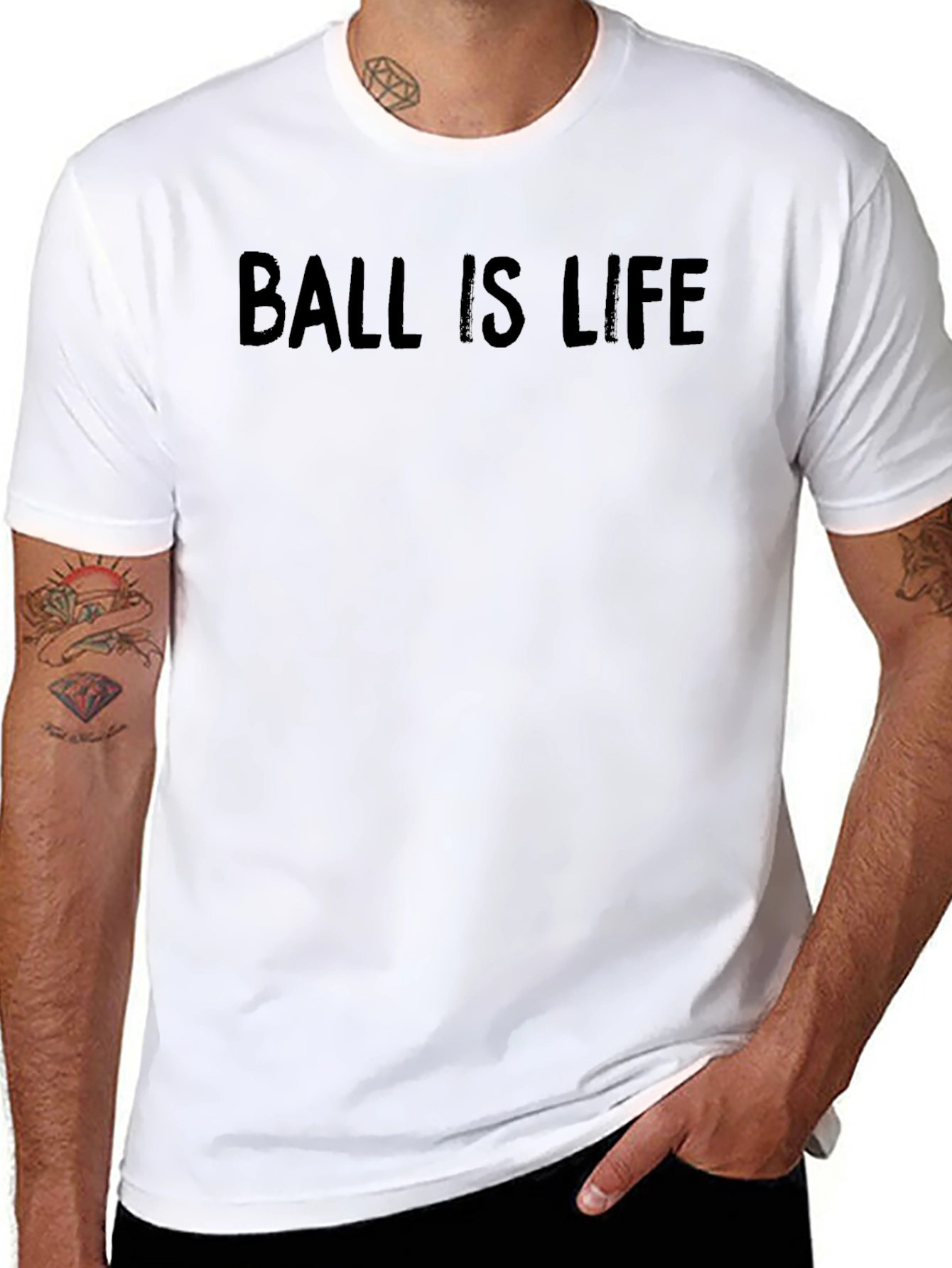 Ball is Life Graphic T-Shirt - Black