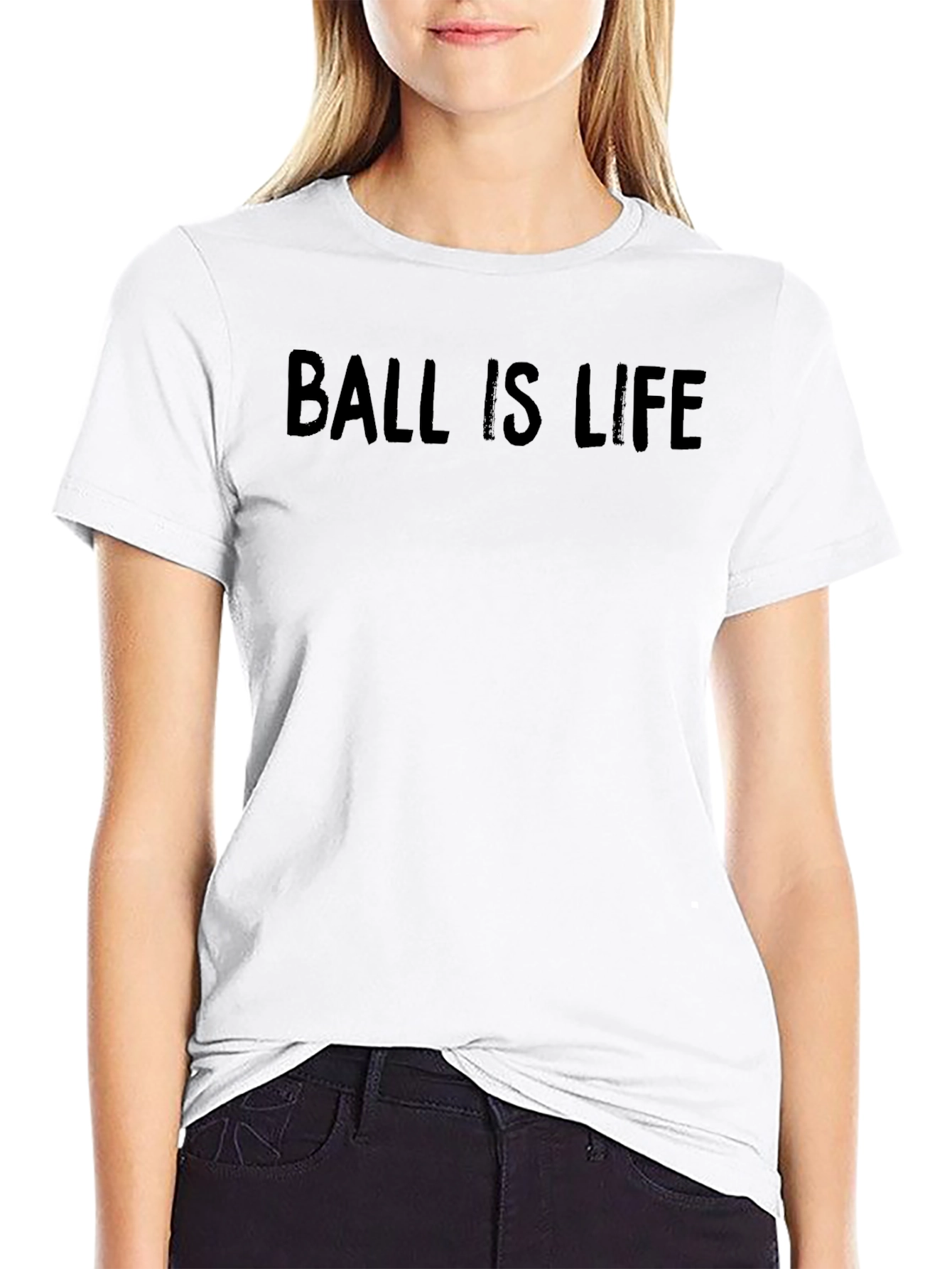 Ball is Life Graphic T-Shirt - Black