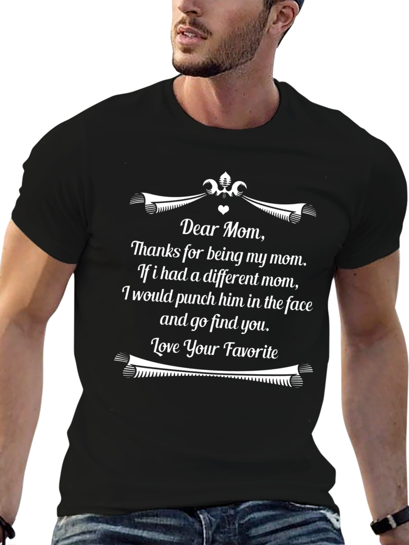 Dear Mom Funny Graphic T-Shirt