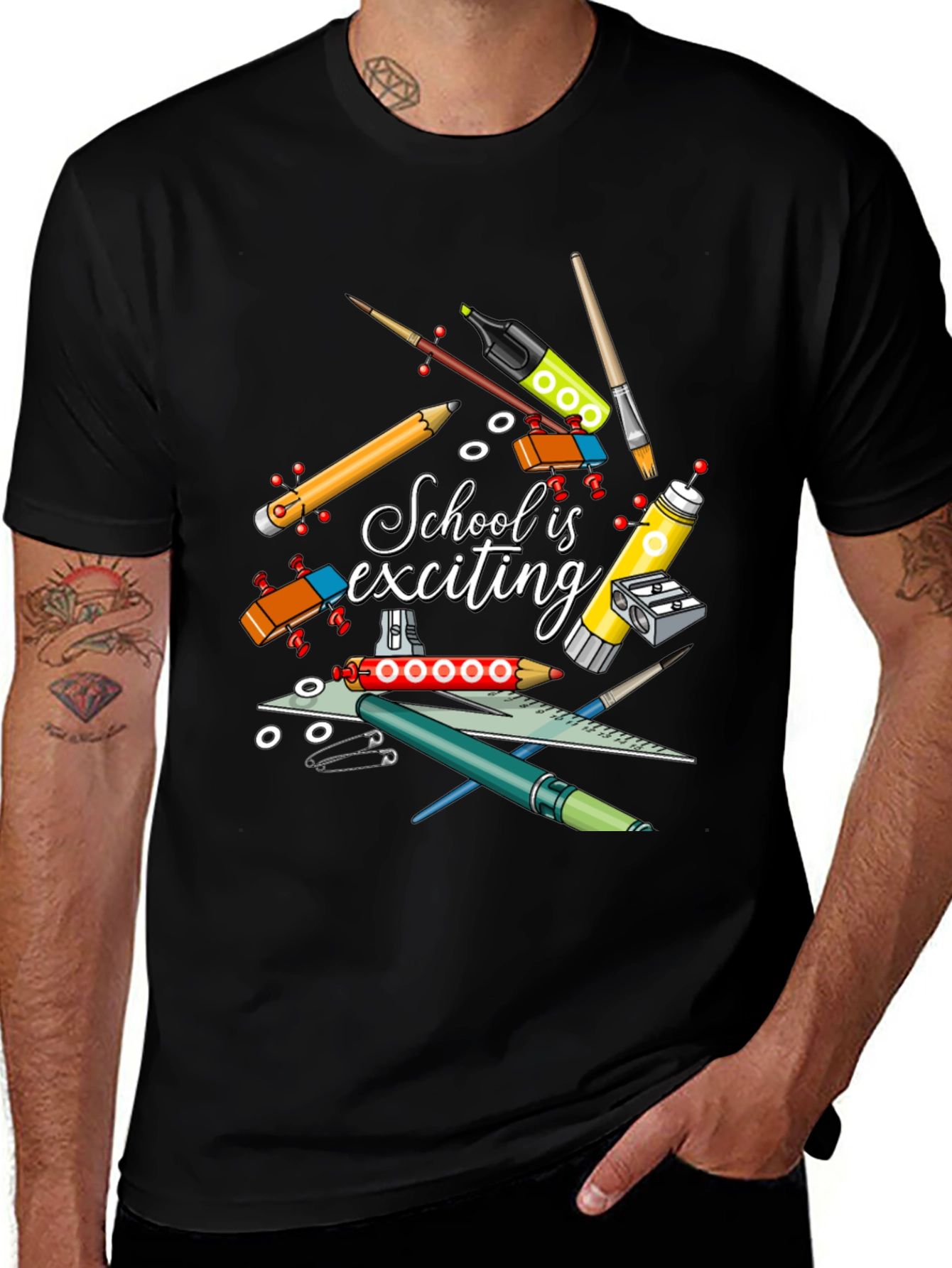 School is Exciting Graphic Tee