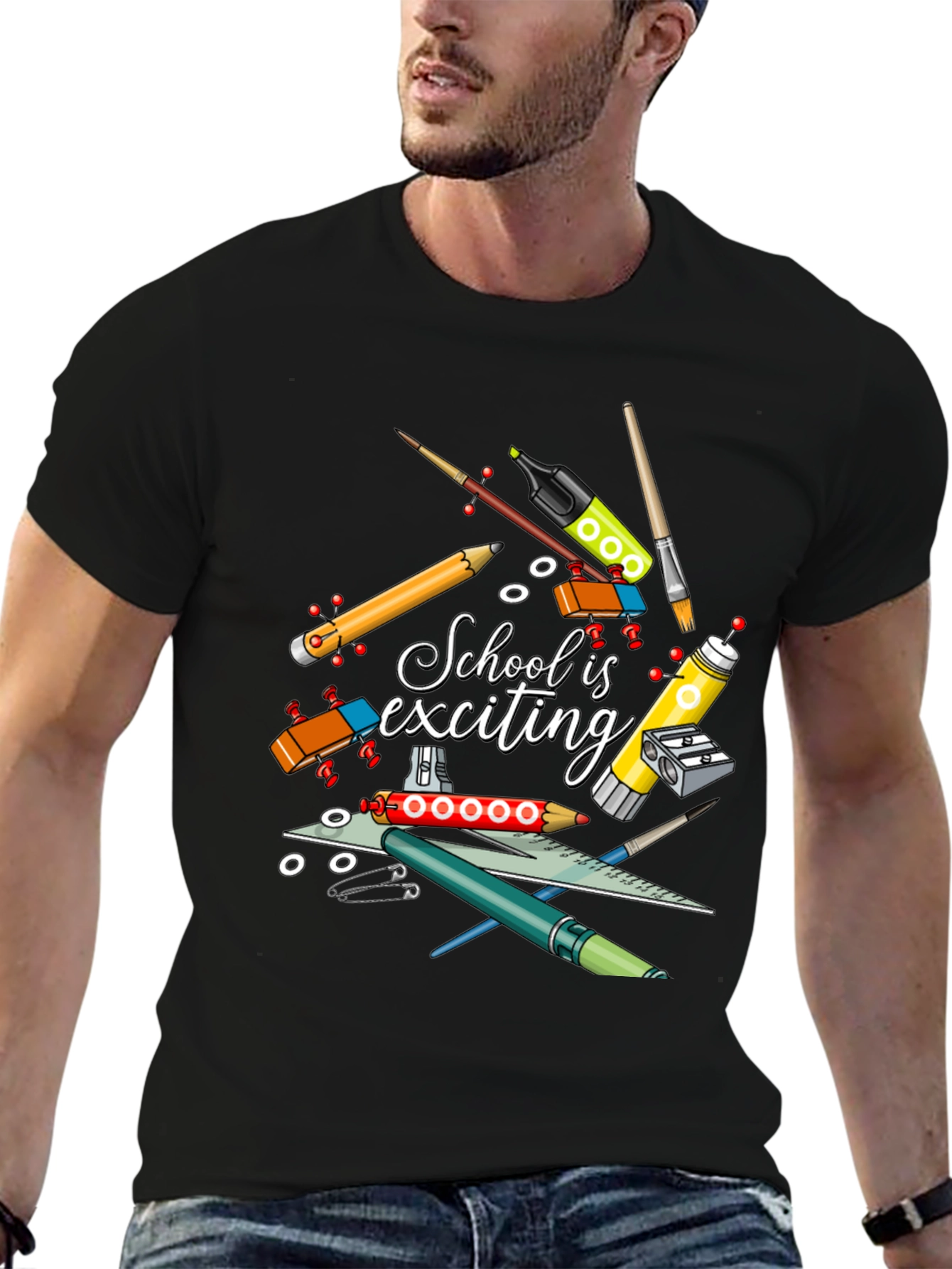 School is Exciting Graphic Tee