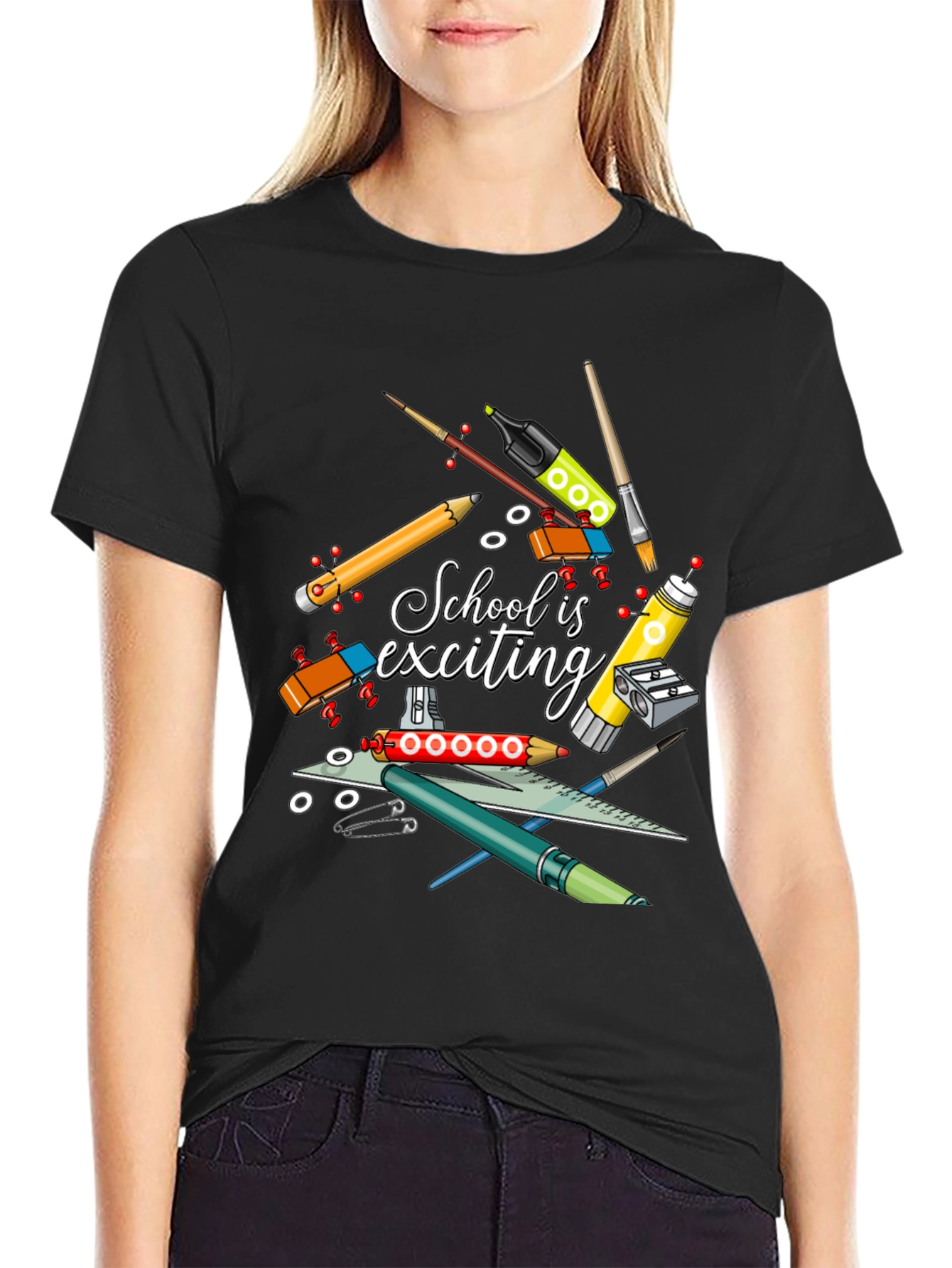 School is Exciting Graphic Tee