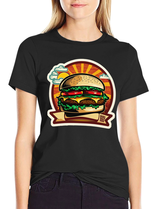 Burger Graphic T-Shirt: BBQ Style
