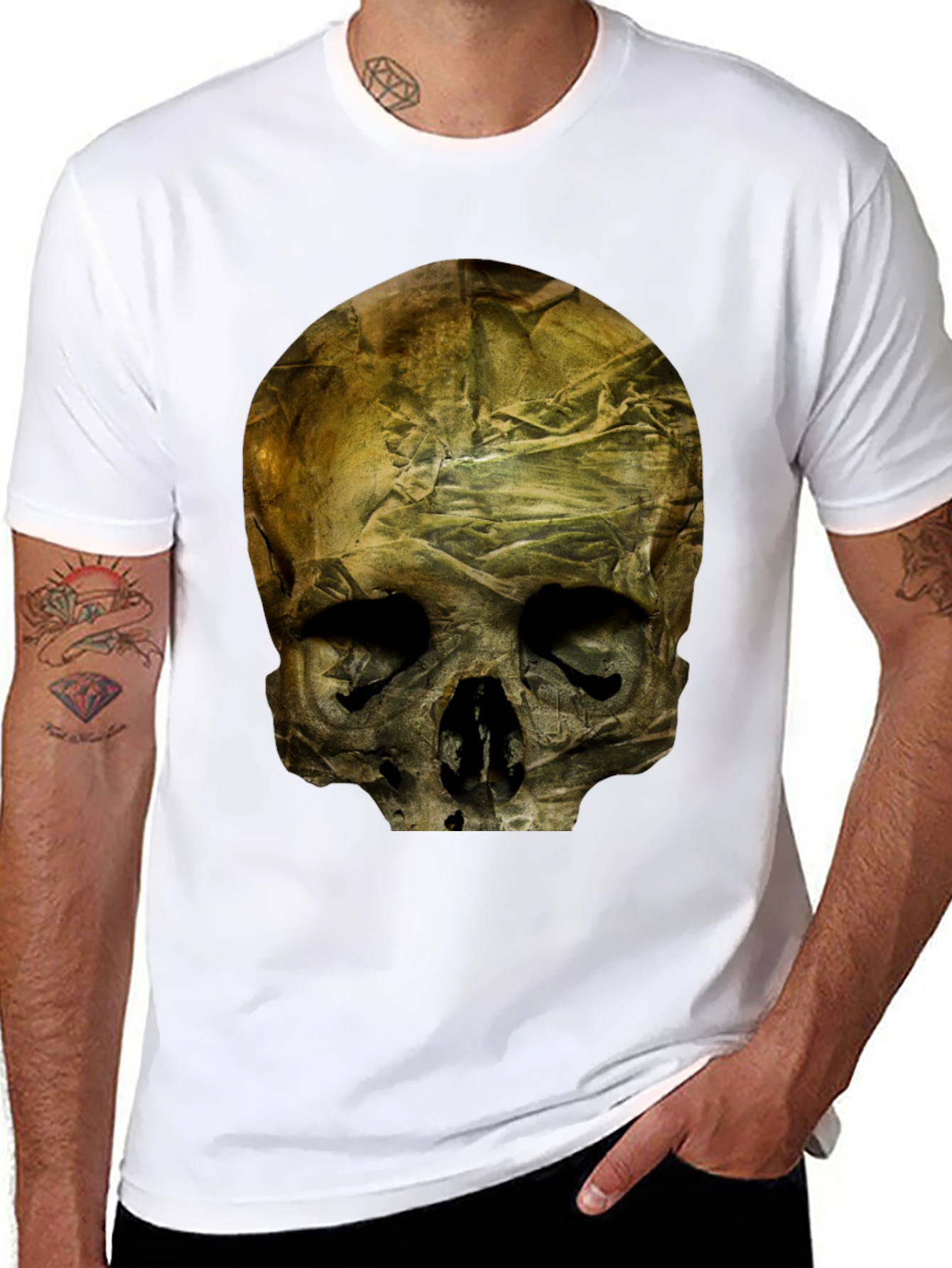 Skull Graphic Print T-Shirt