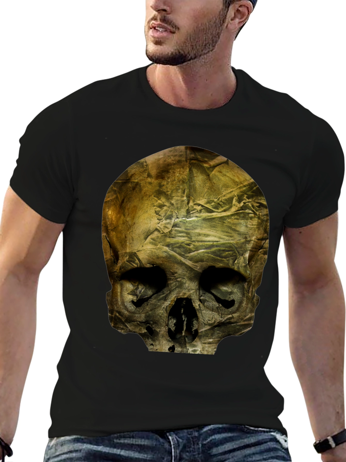 Skull Graphic Print T-Shirt