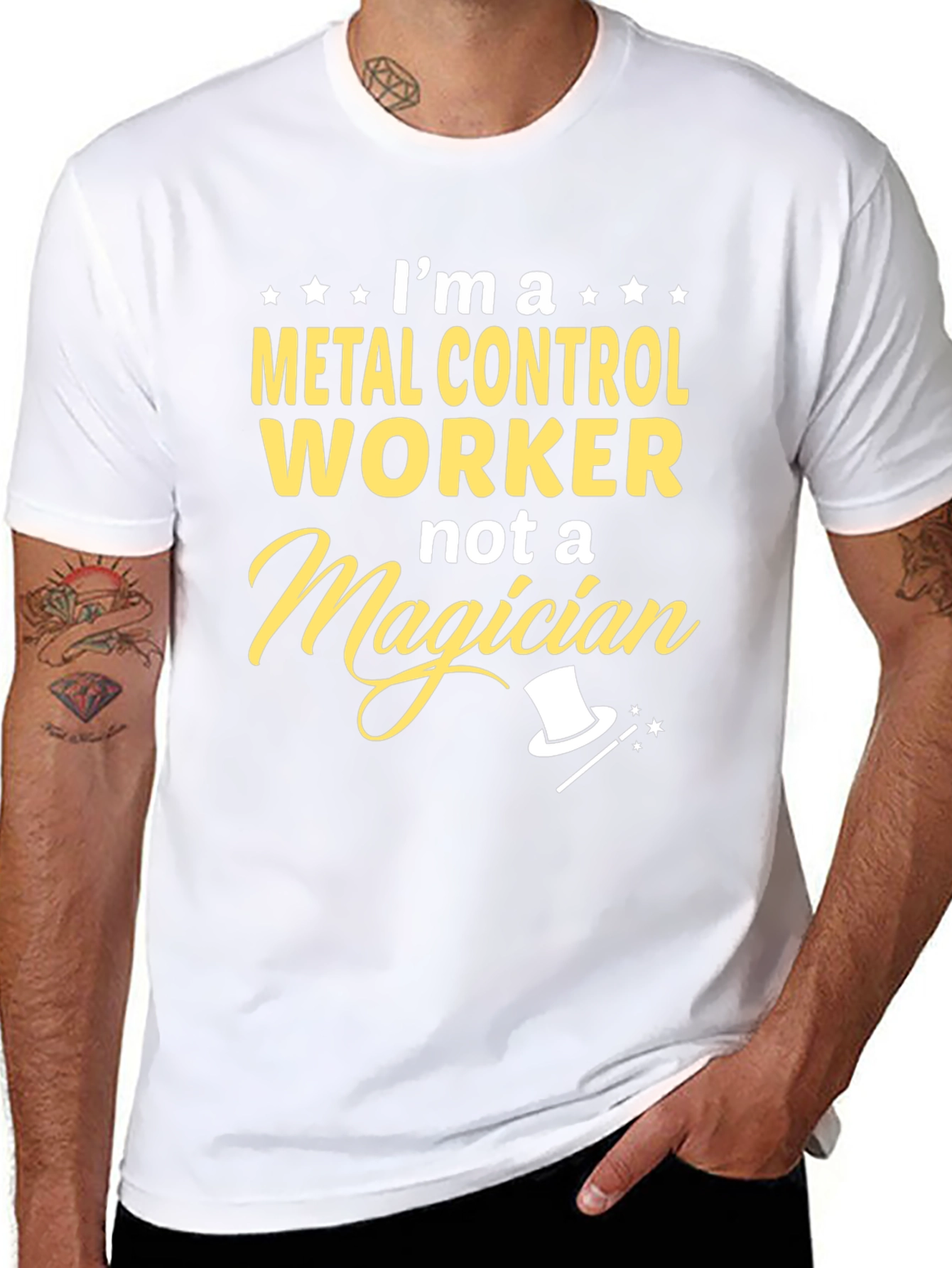 Metal Control Worker T-Shirt - Funny Profession Tee