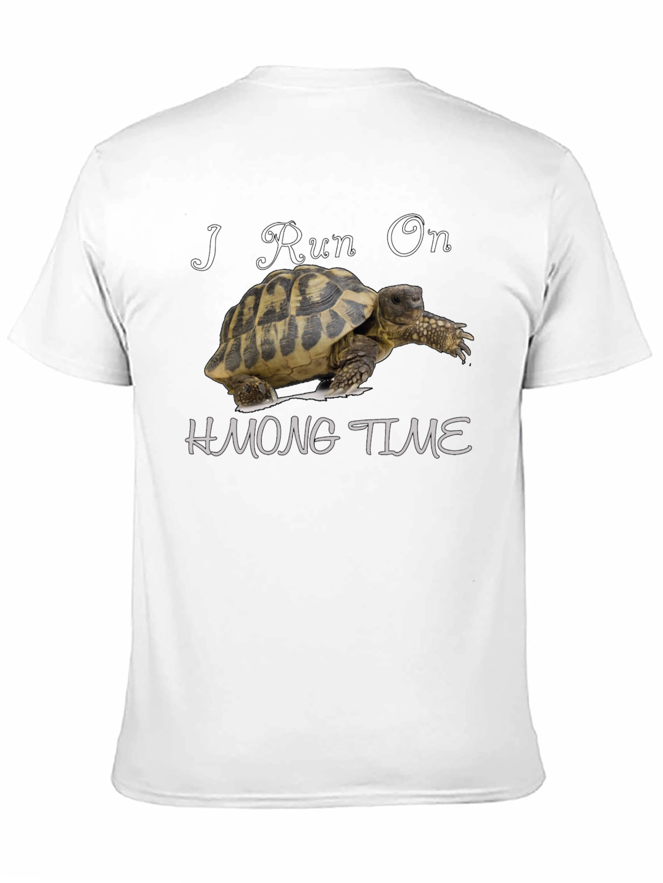 I Run On Hmong Time Turtle T-Shirt