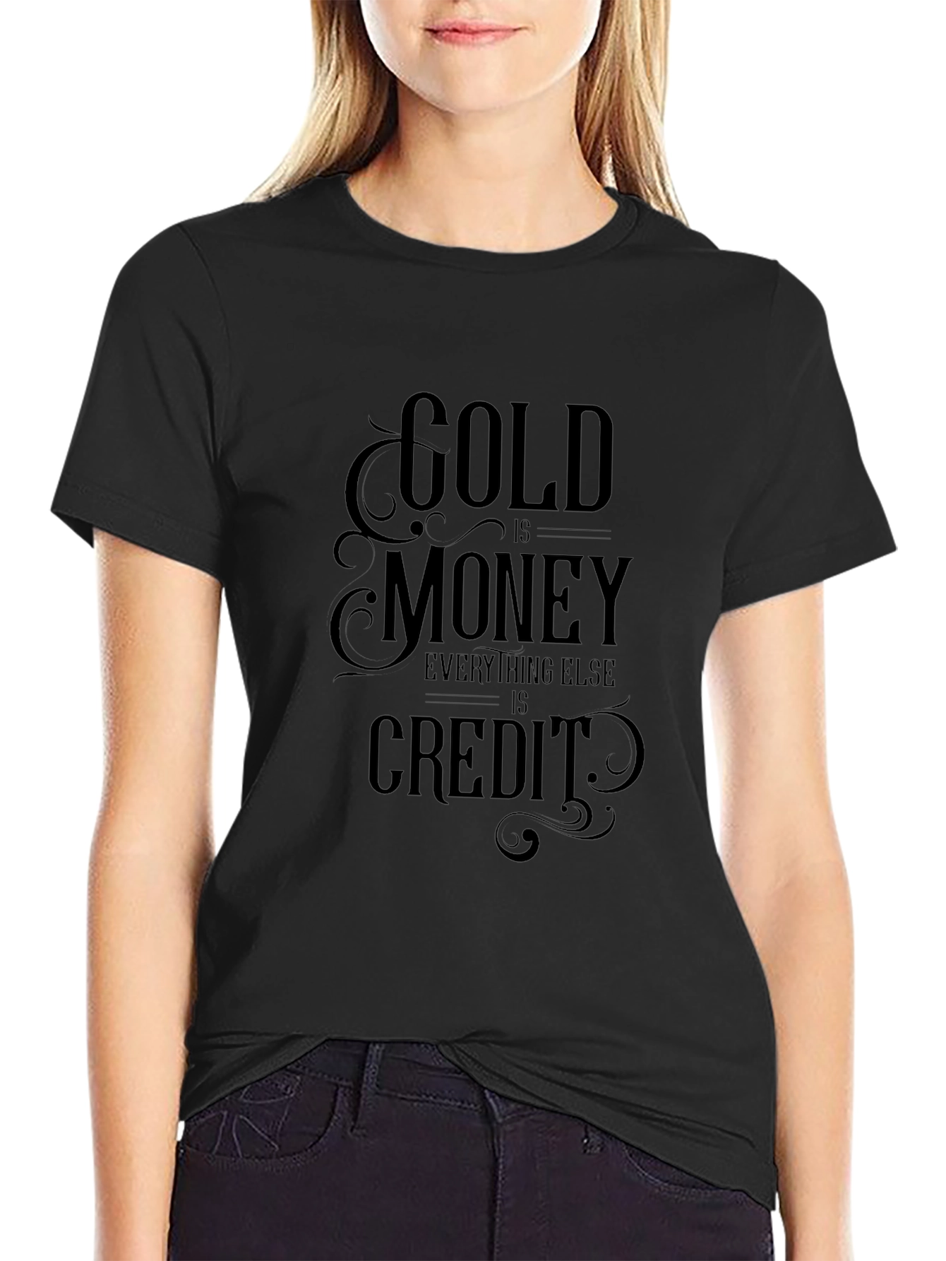 Gold is Money Graphic T-Shirt