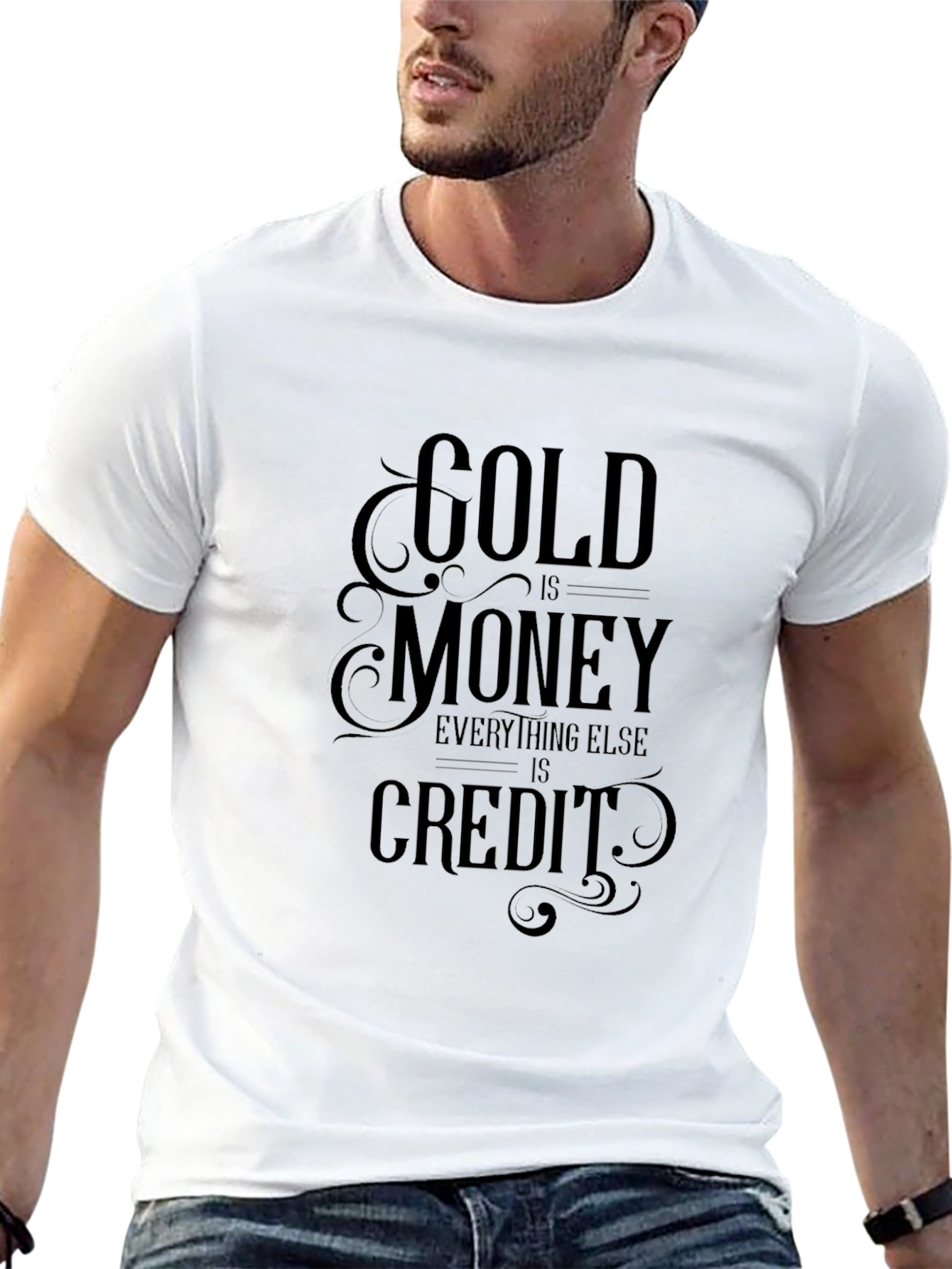 Gold is Money Graphic T-Shirt