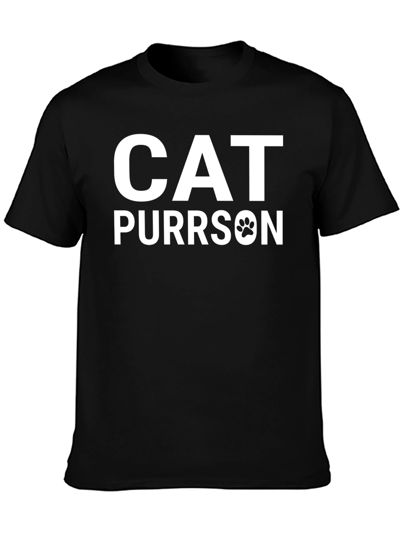 Cat Purrrson T-Shirt - Novelty Graphic Tee