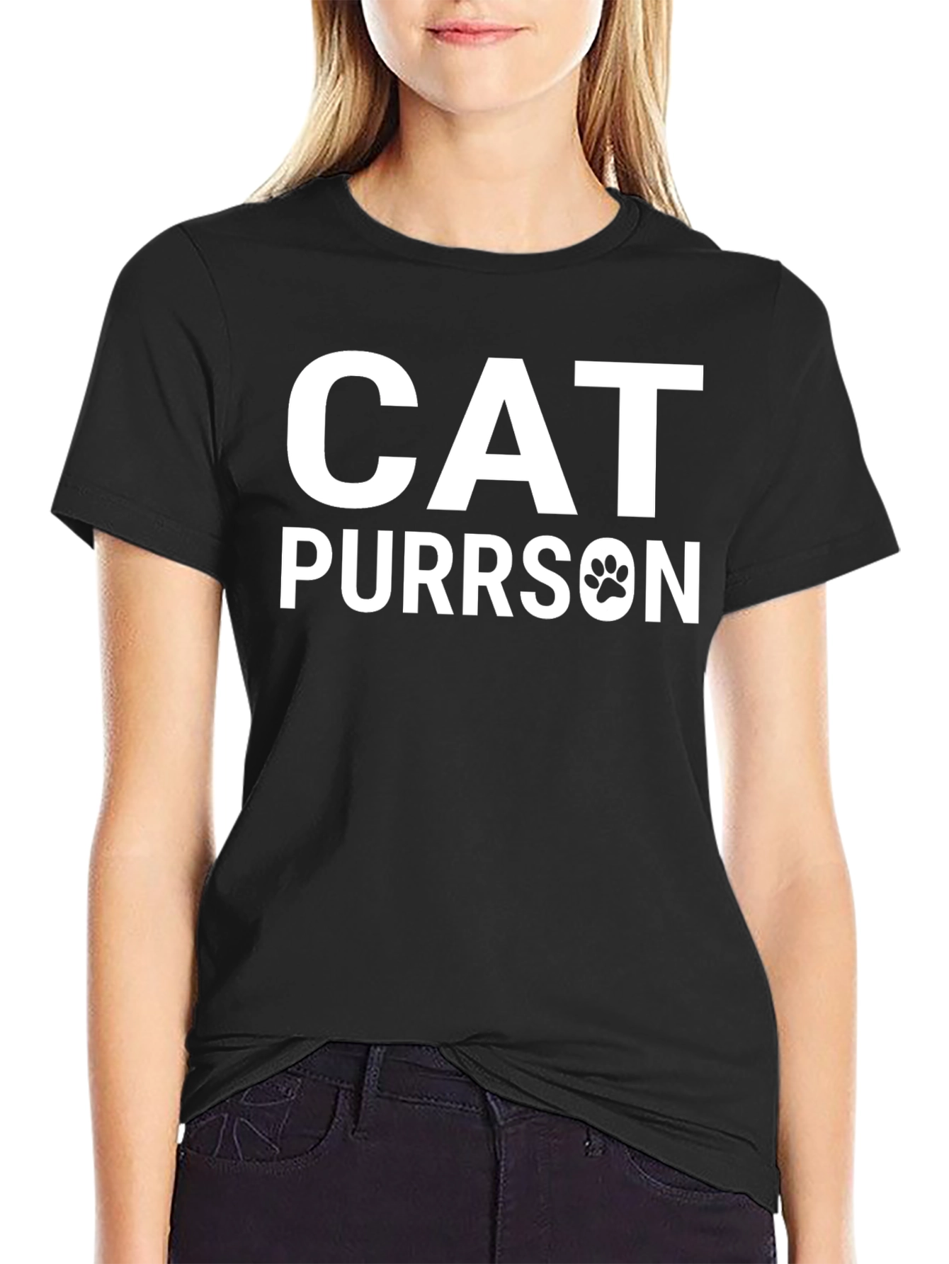 Cat Purrrson T-Shirt - Novelty Graphic Tee