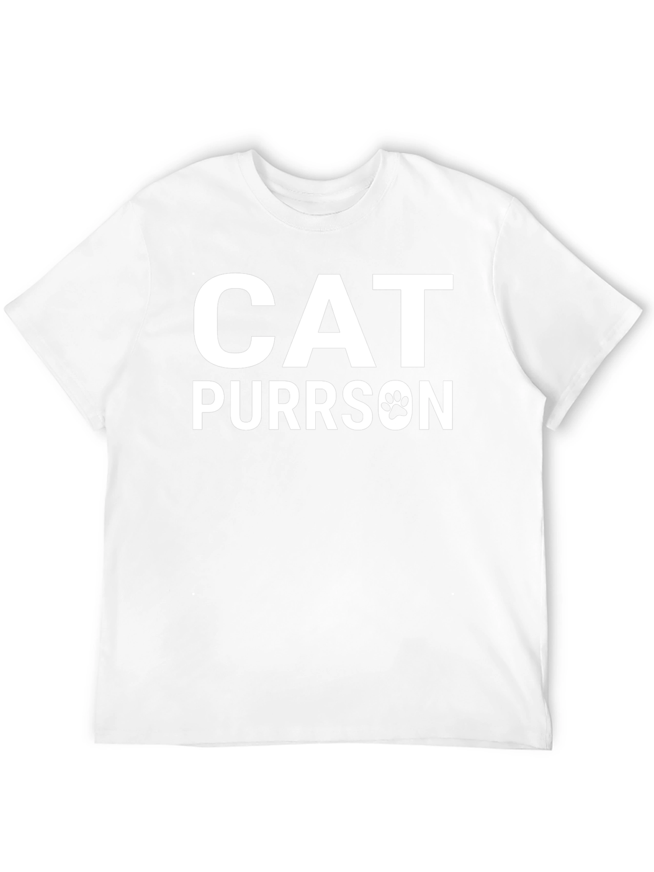 Cat Purrrson T-Shirt - Novelty Graphic Tee