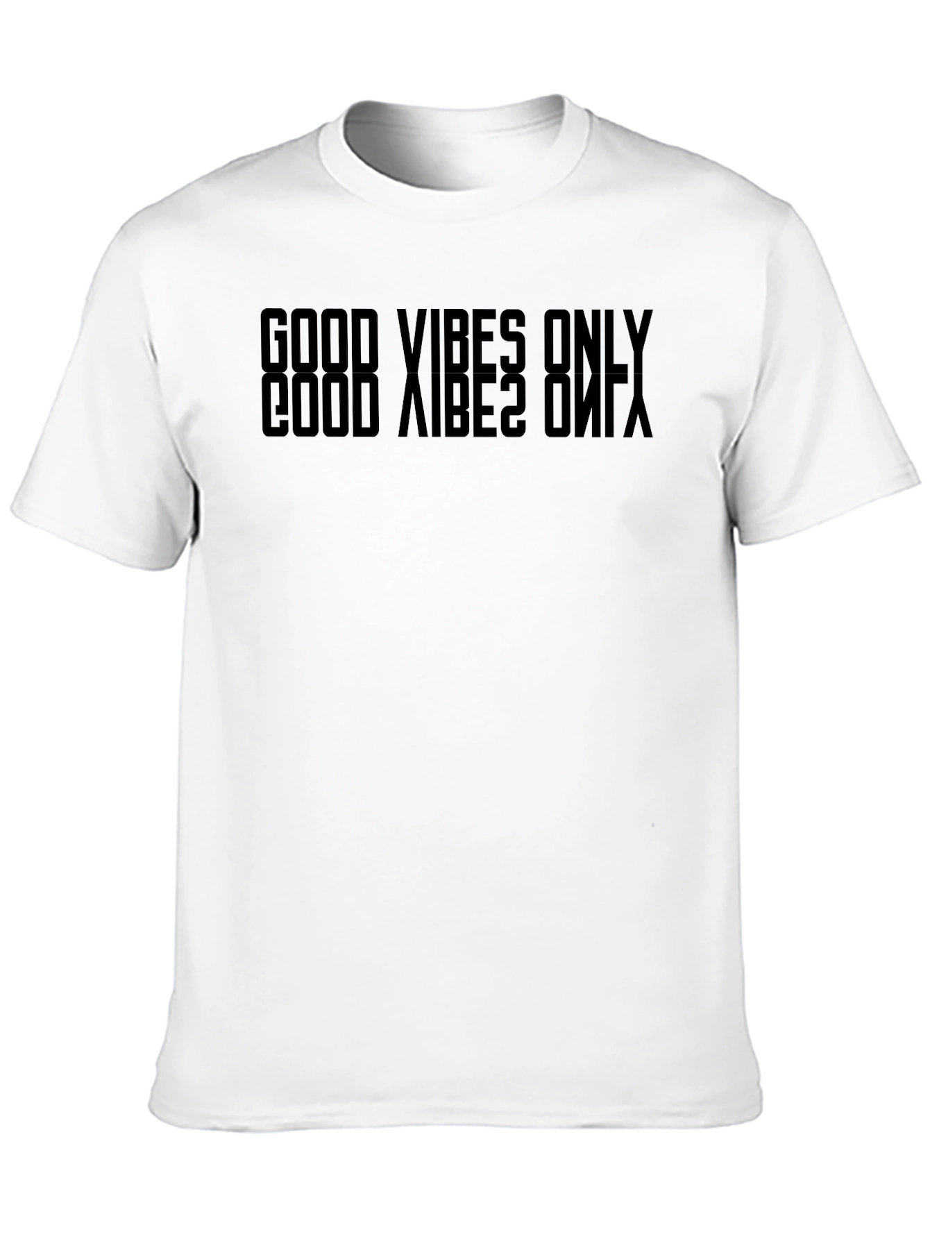 Good Vibes Only Black Graphic T-Shirt