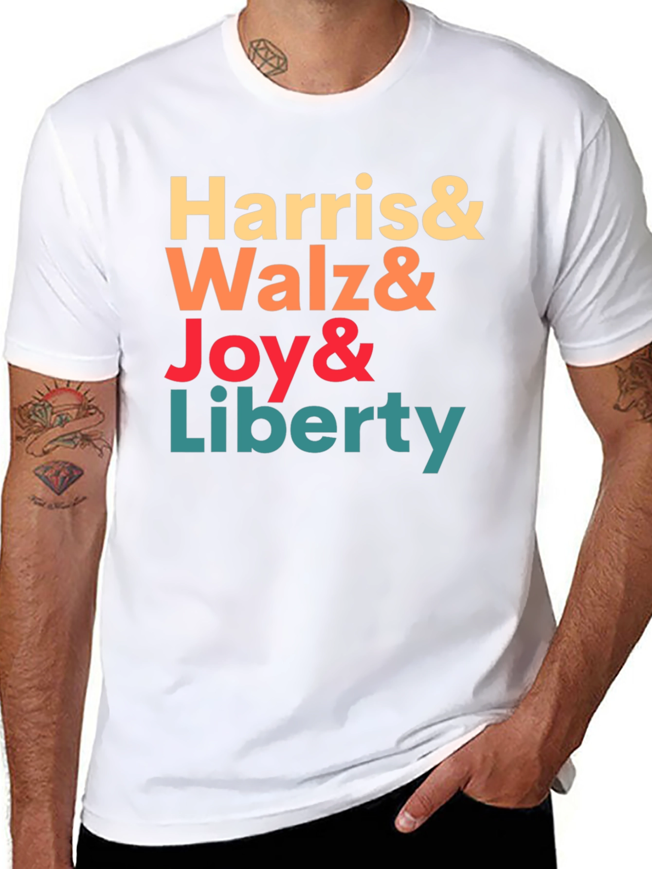 Harris Walz Joy Liberty T-Shirt