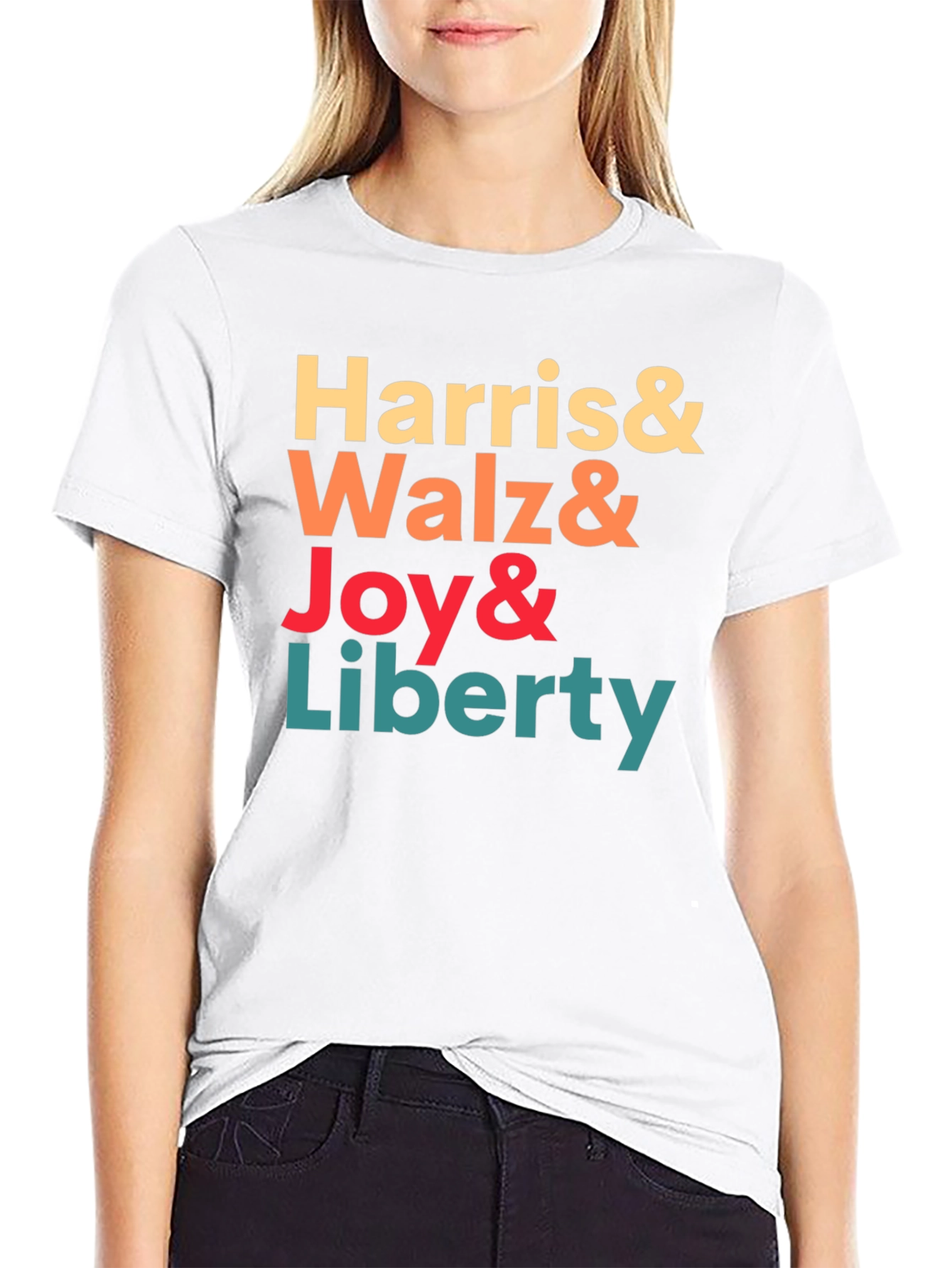 Harris Walz Joy Liberty T-Shirt