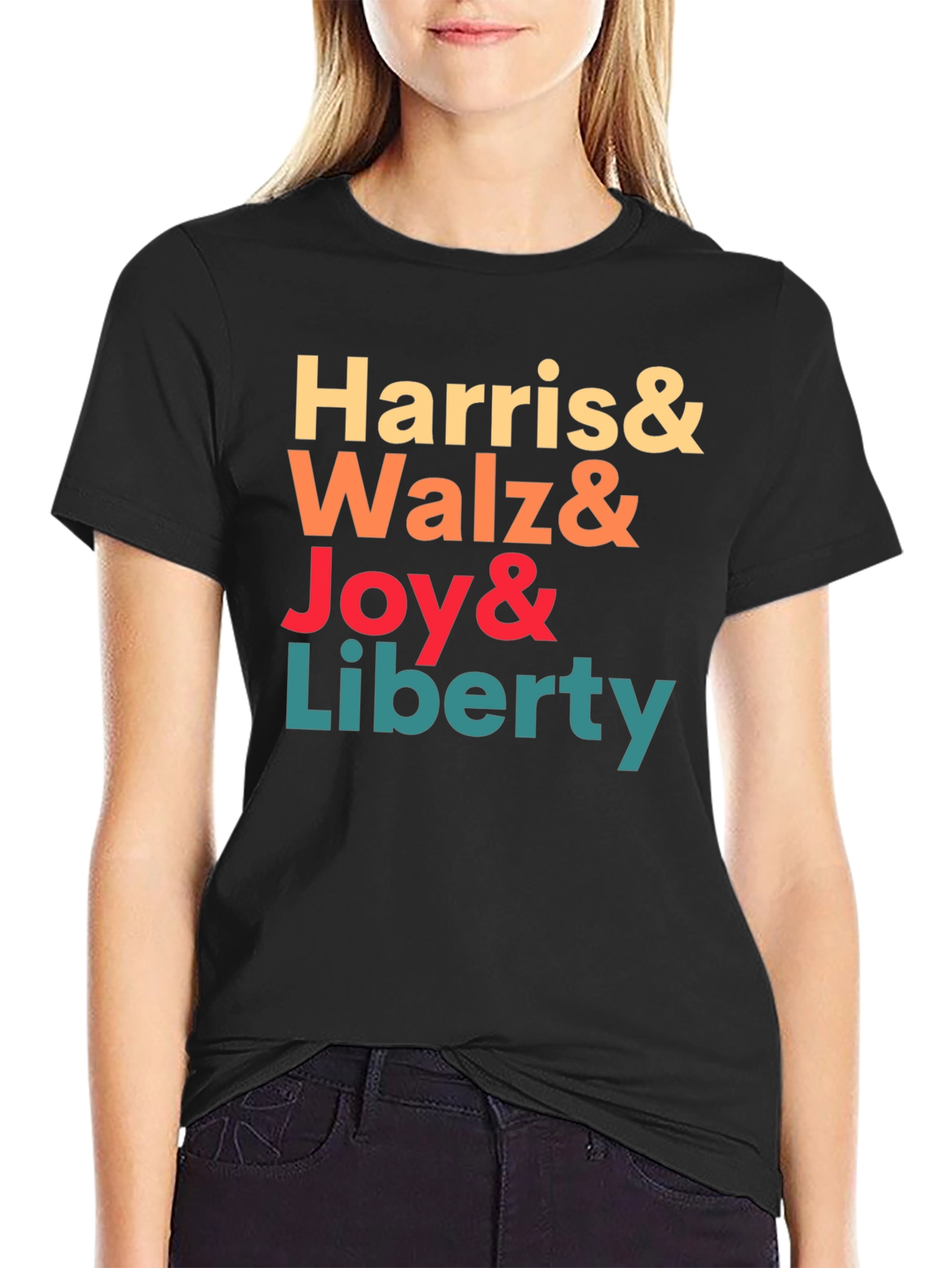 Harris Walz Joy Liberty T-Shirt
