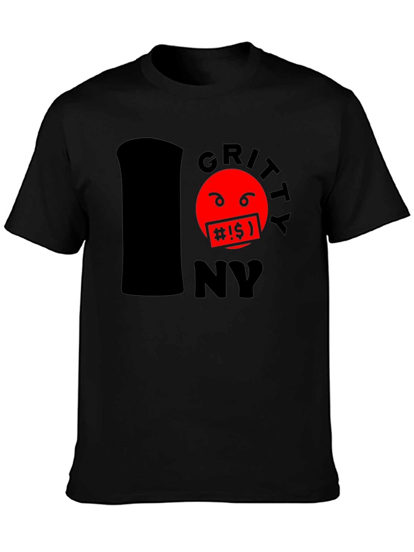 Gritty NY T-Shirt - Black Cotton Blend Tee