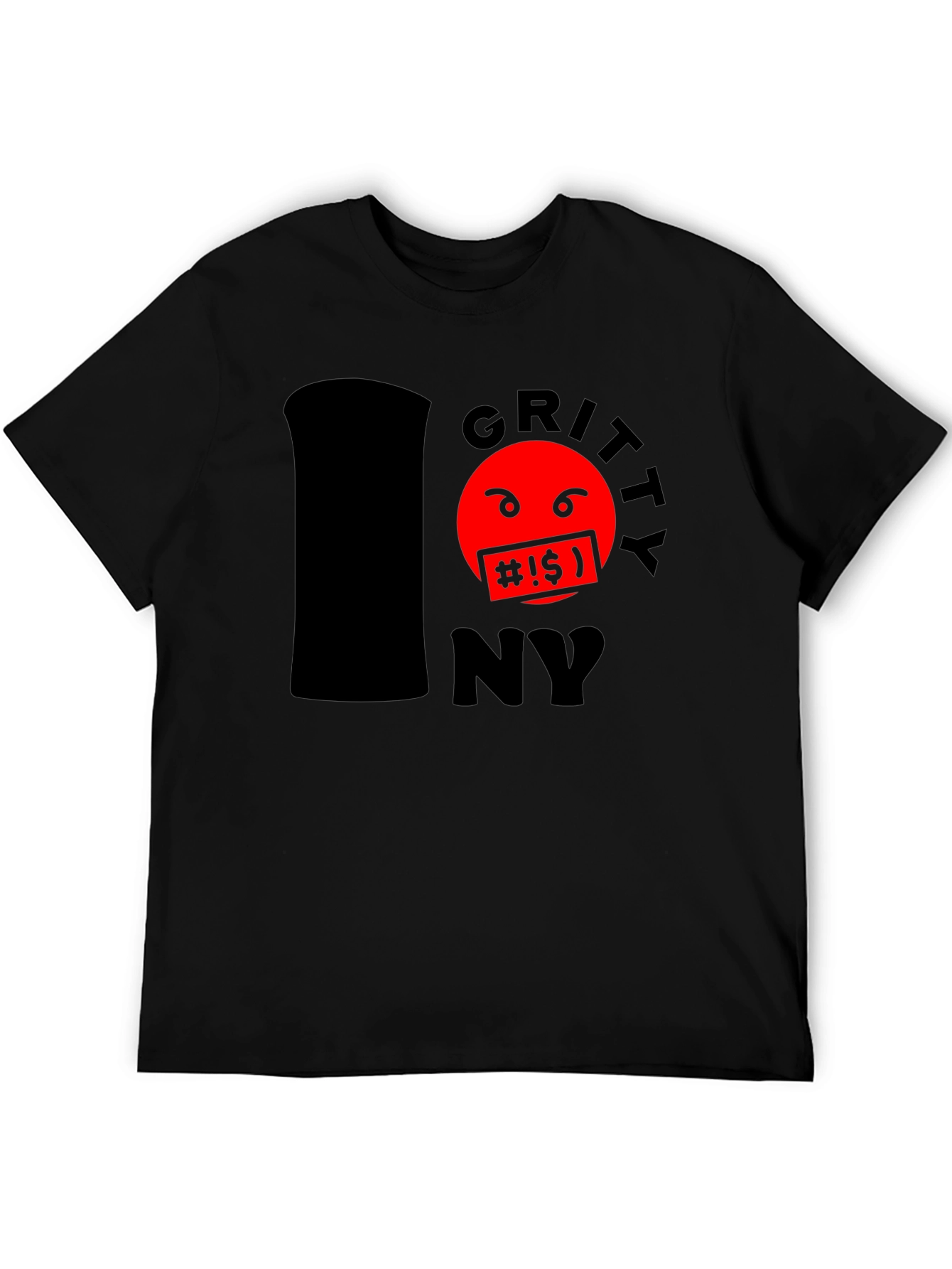 Gritty NY T-Shirt - Black Cotton Blend Tee
