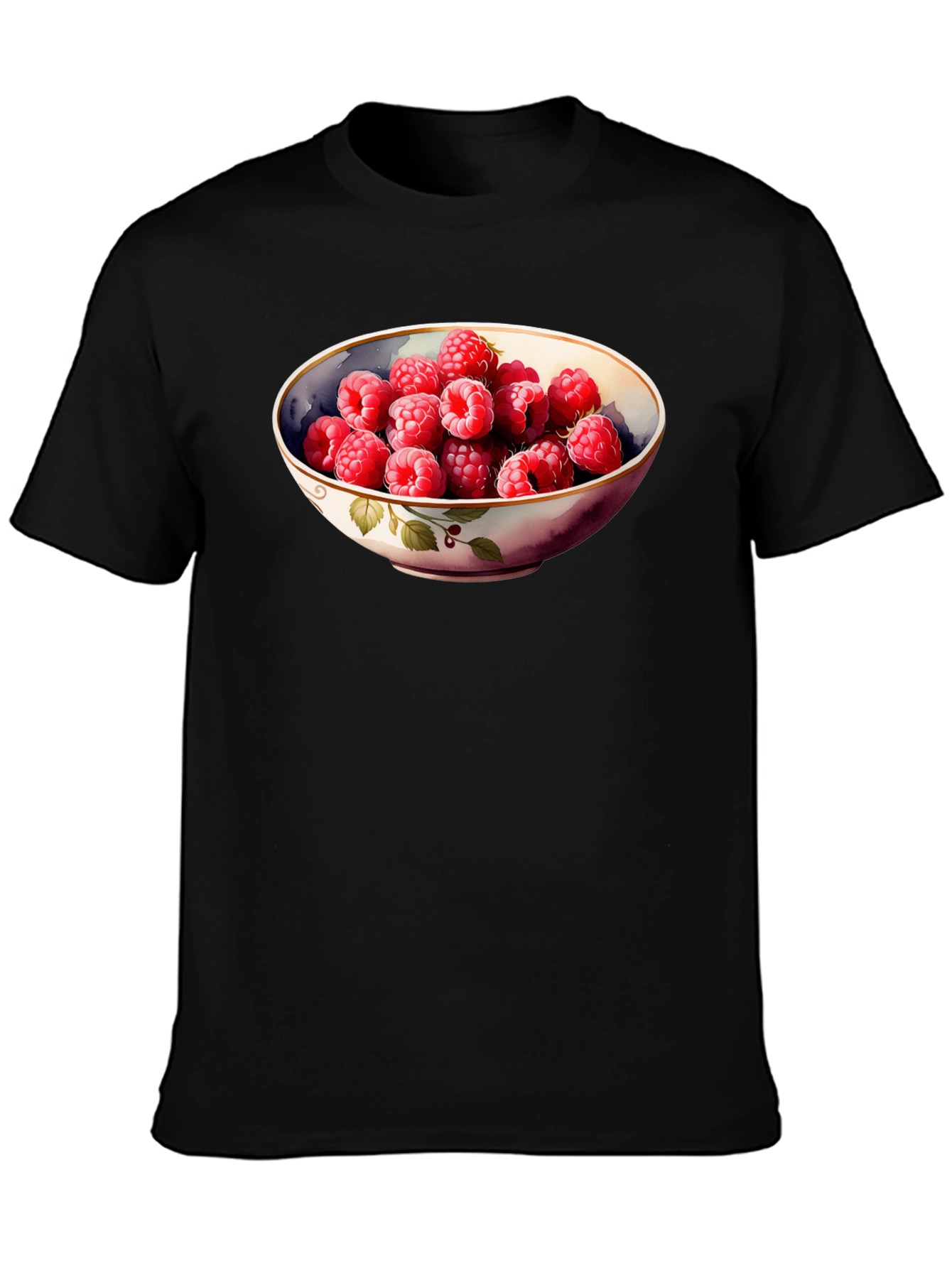 Raspberry Bowl Graphic Tee - Stylish & Unique Design