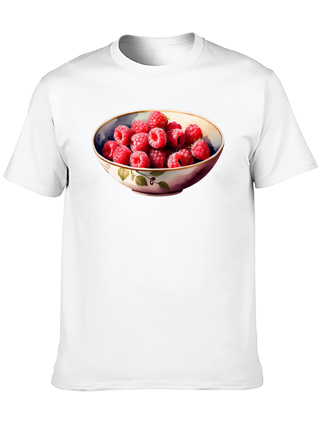 Raspberry Bowl Graphic Tee - Stylish & Unique Design