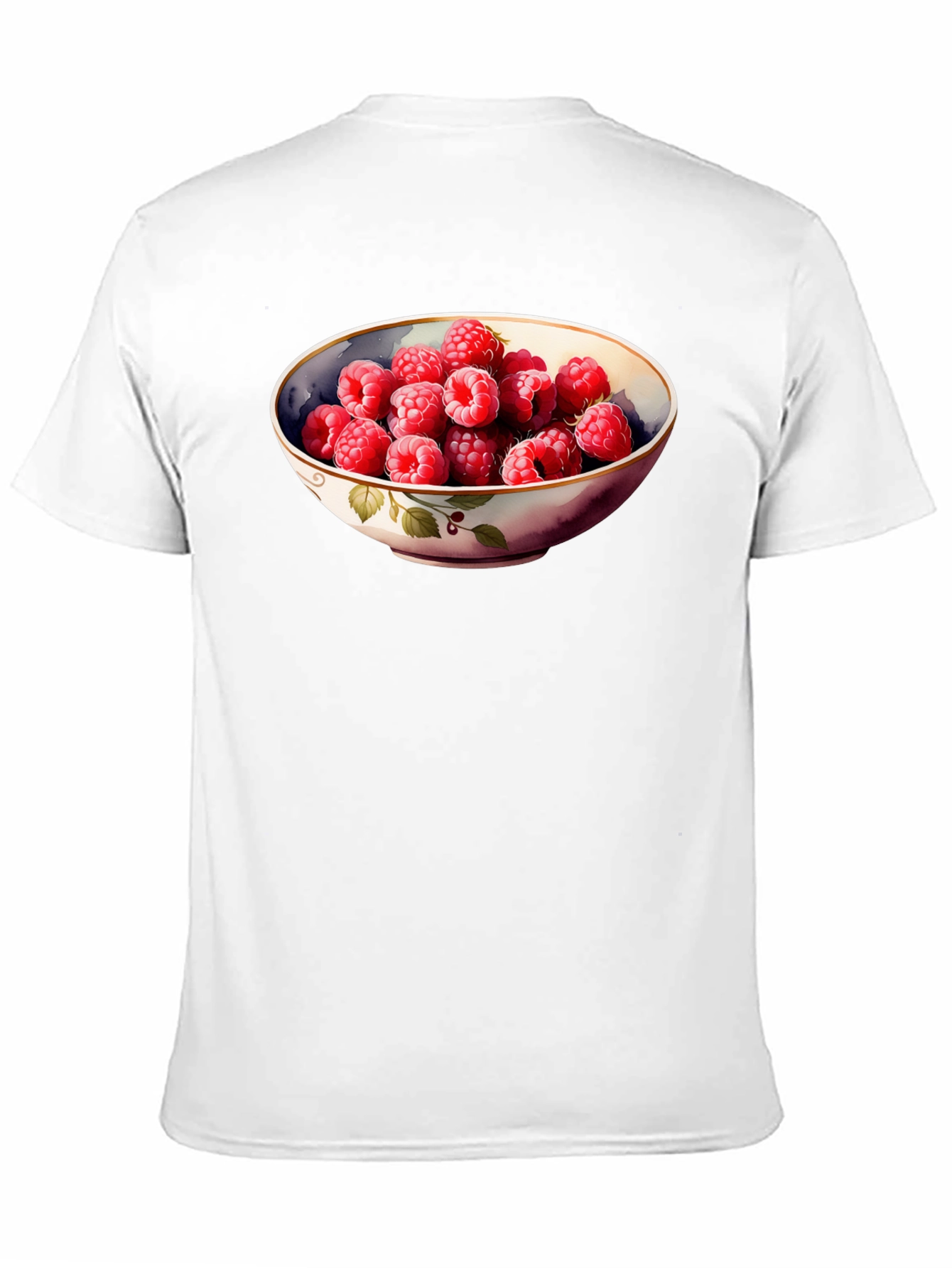 Raspberry Bowl Graphic Tee - Stylish & Unique Design