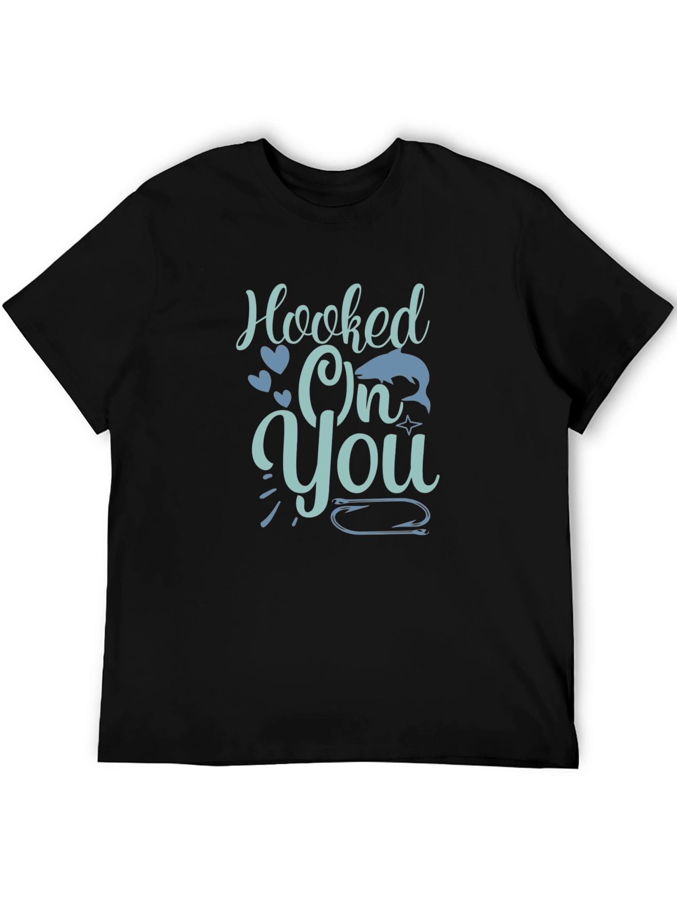 Hooked On You Graphic Tee - Black