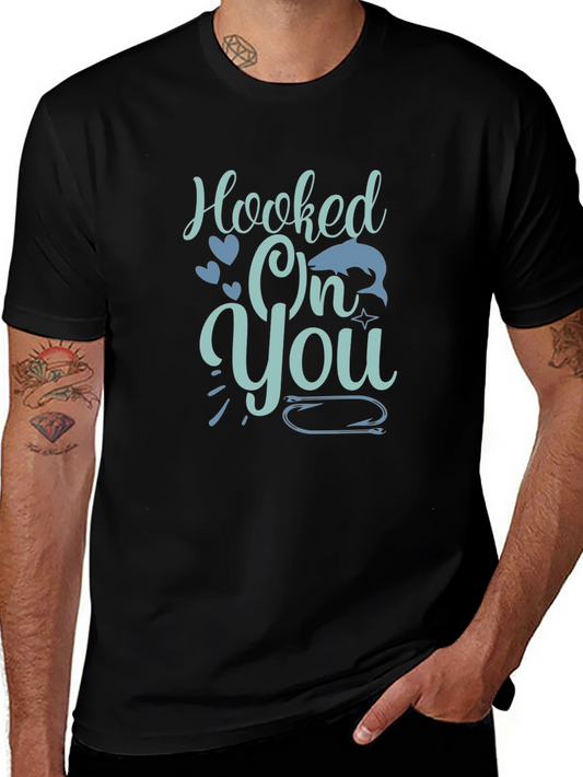 Hooked On You Graphic Tee - Black