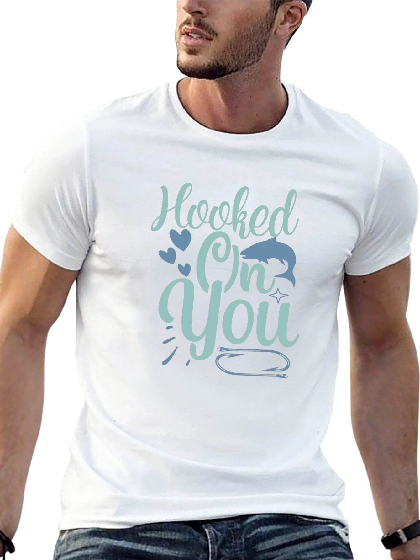 Hooked On You Graphic Tee - Black