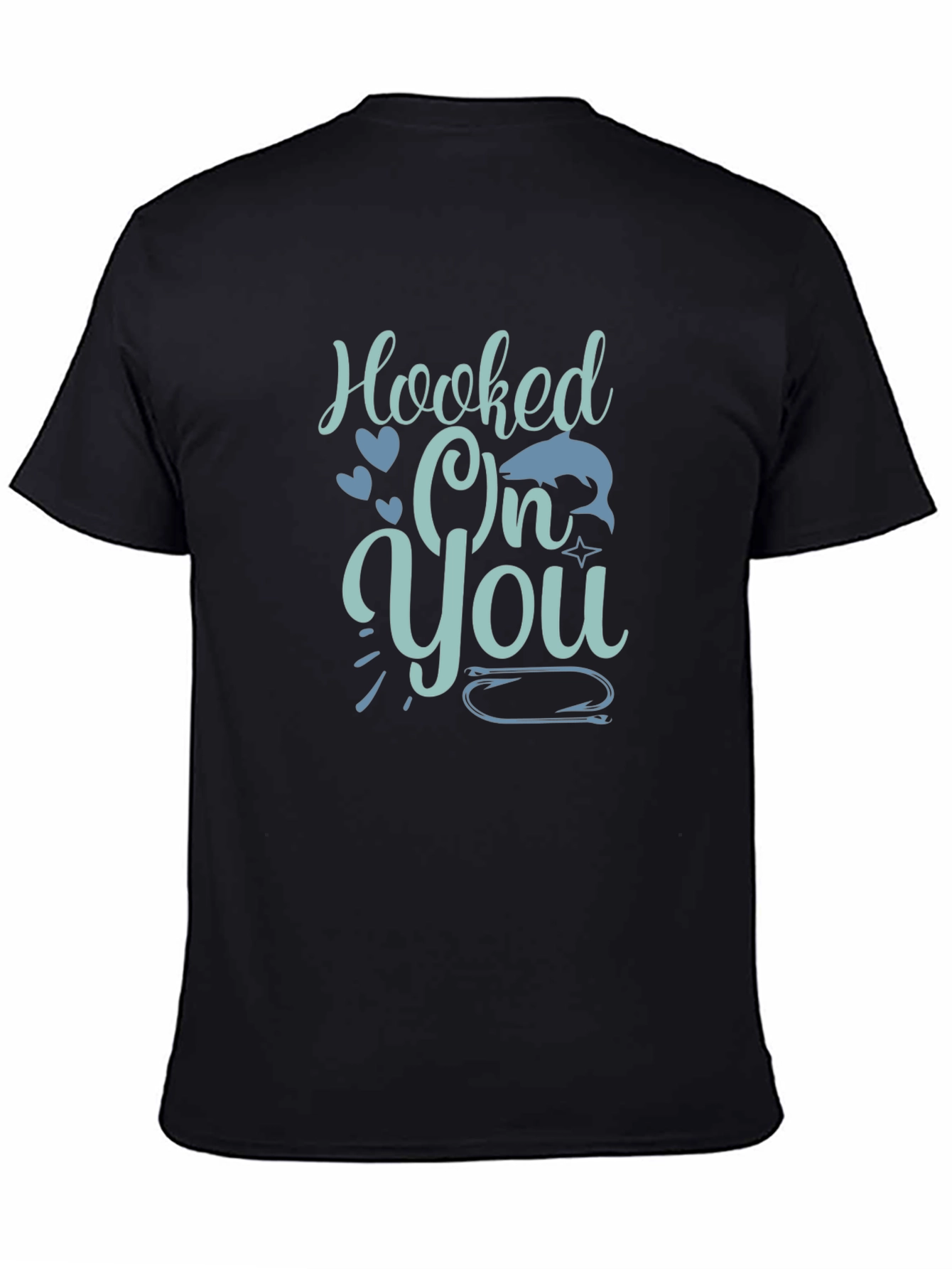 Hooked On You Graphic Tee - Black