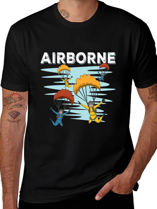 Airborne T-Shirt - Skydiving Design