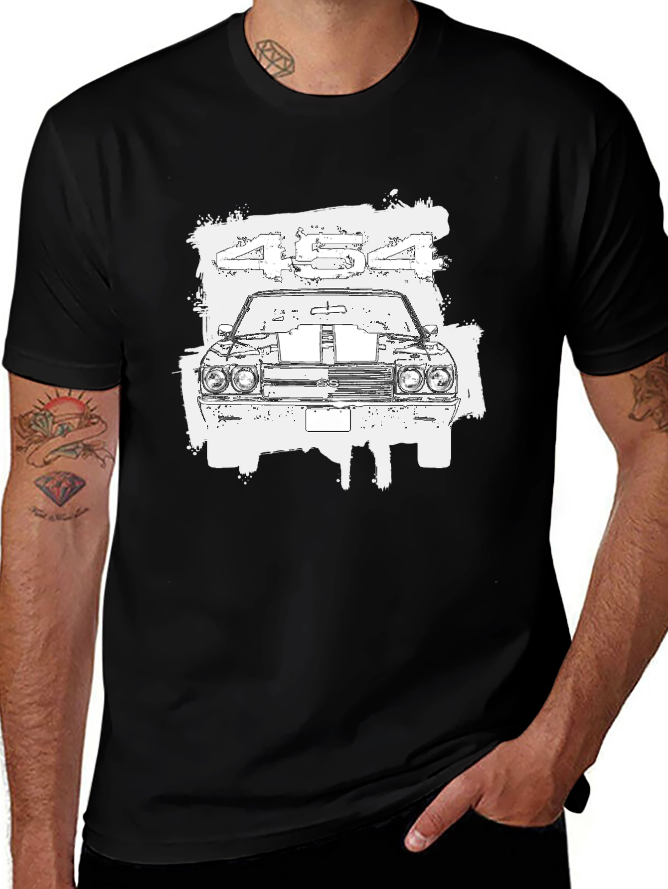 Muscle Car 454 T-Shirt - Classic American Automotive Tee