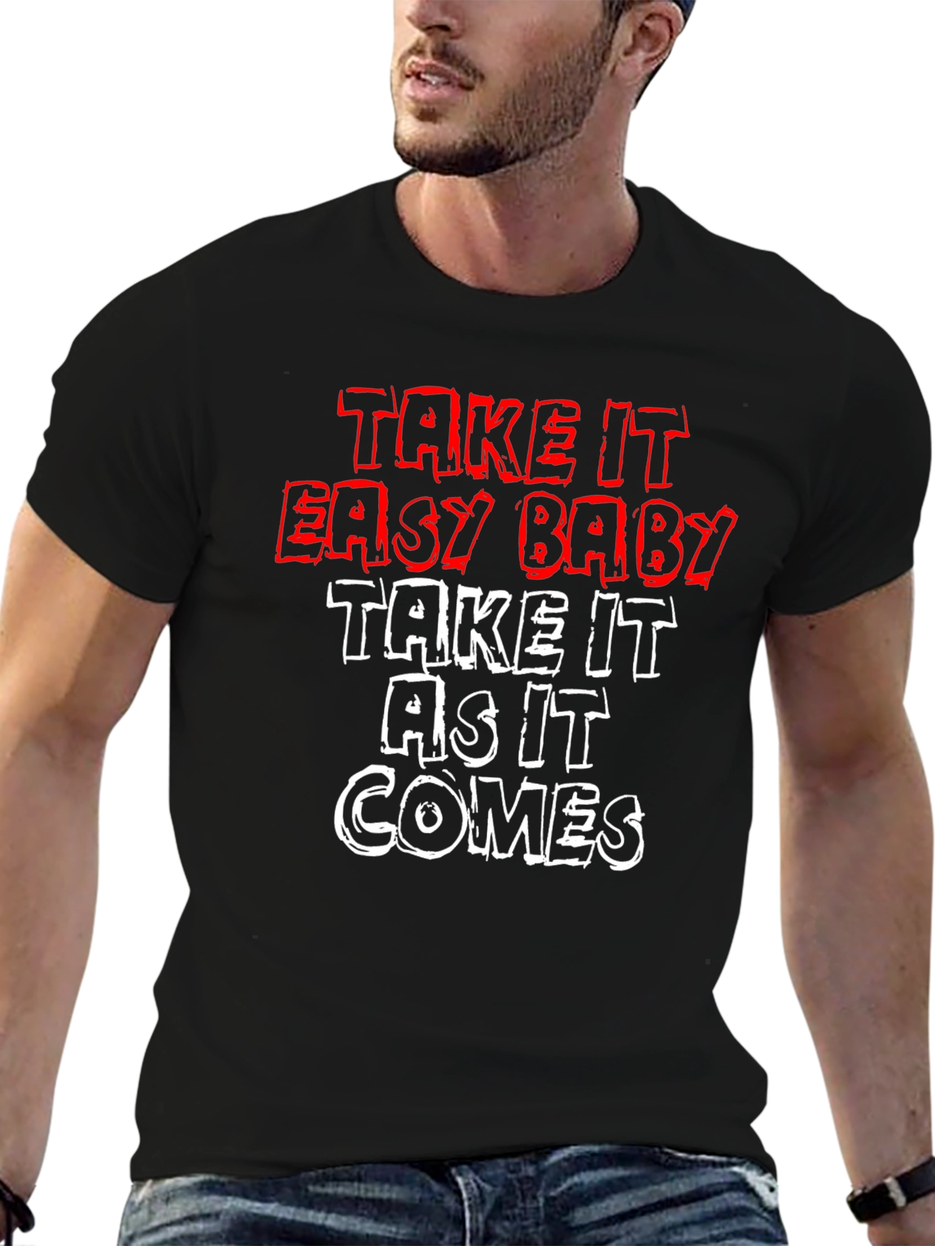 Take It Easy Graphic Tee - Relaxed Vibe