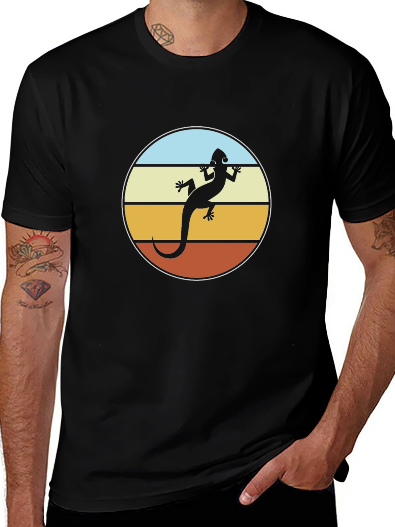 Retro Lizard Graphic Tee - Cool & Casual