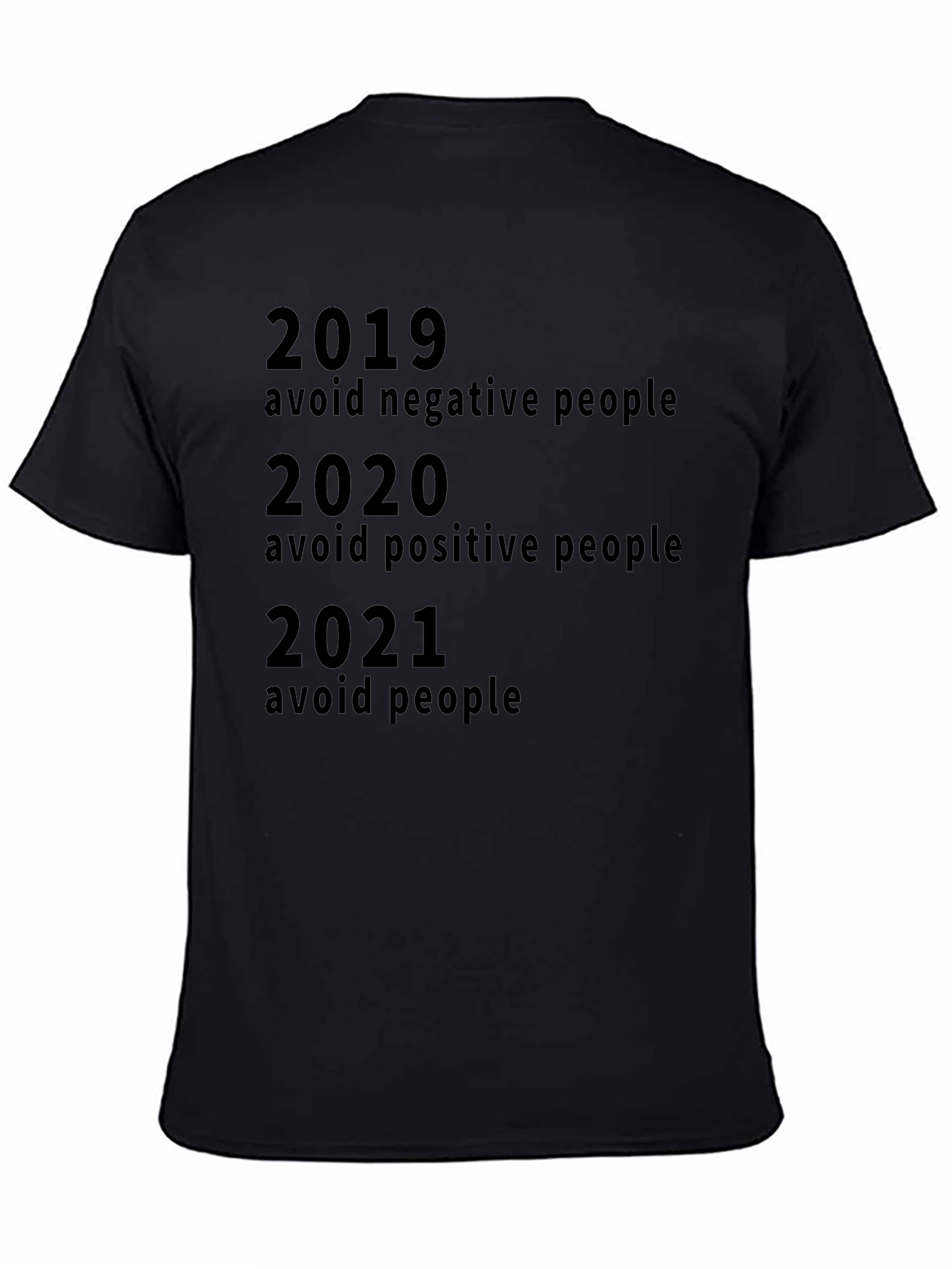 Humorous 2019-2021 Avoid People Graphic T-Shirt