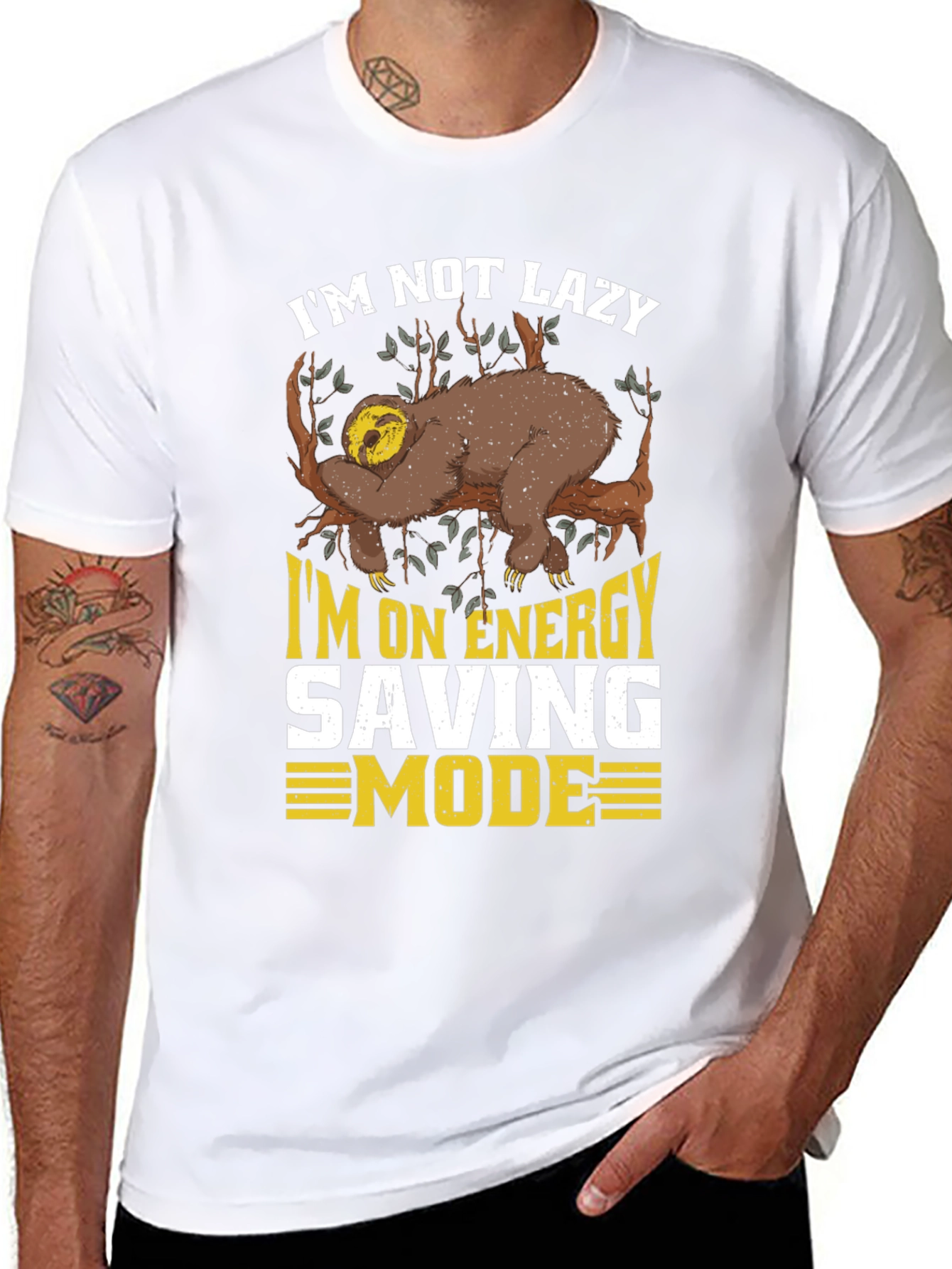 Im Not Lazy Sloth T-Shirt - Energy Saving Mode