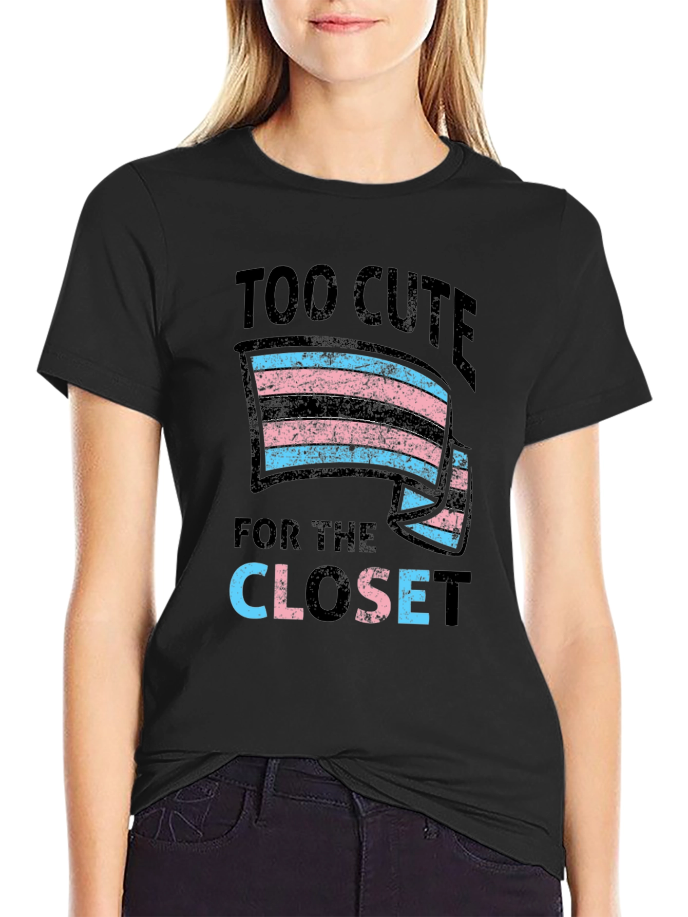 Too Cute for the Closet Transgender Pride T-Shirt