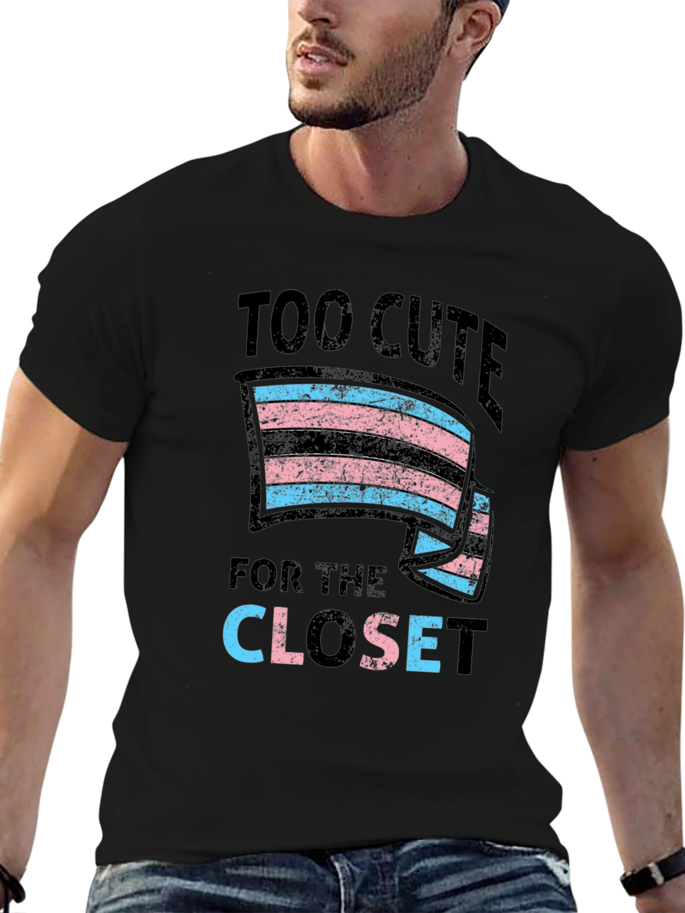 Too Cute for the Closet Transgender Pride T-Shirt