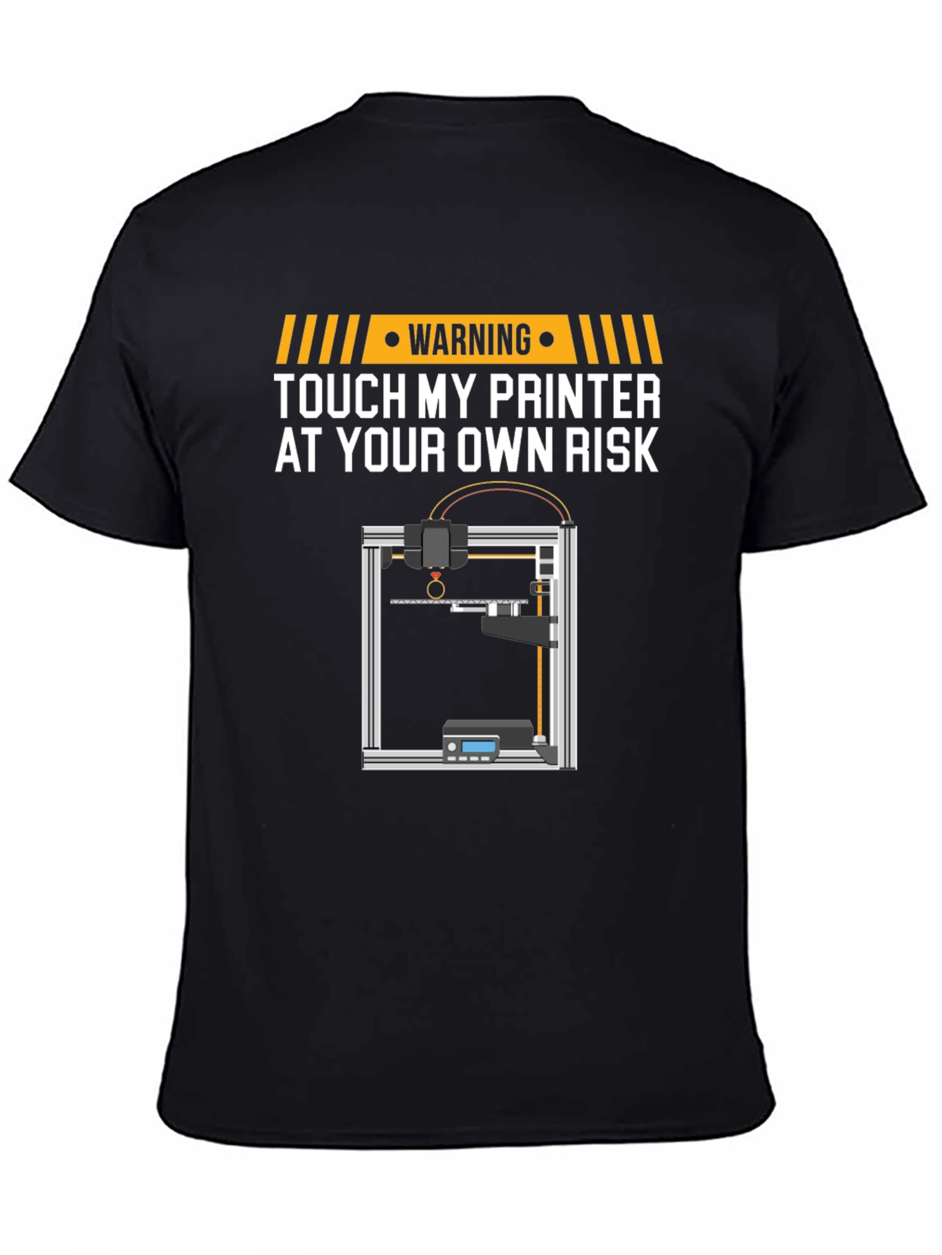 Warning Touch My Printer T-Shirt
