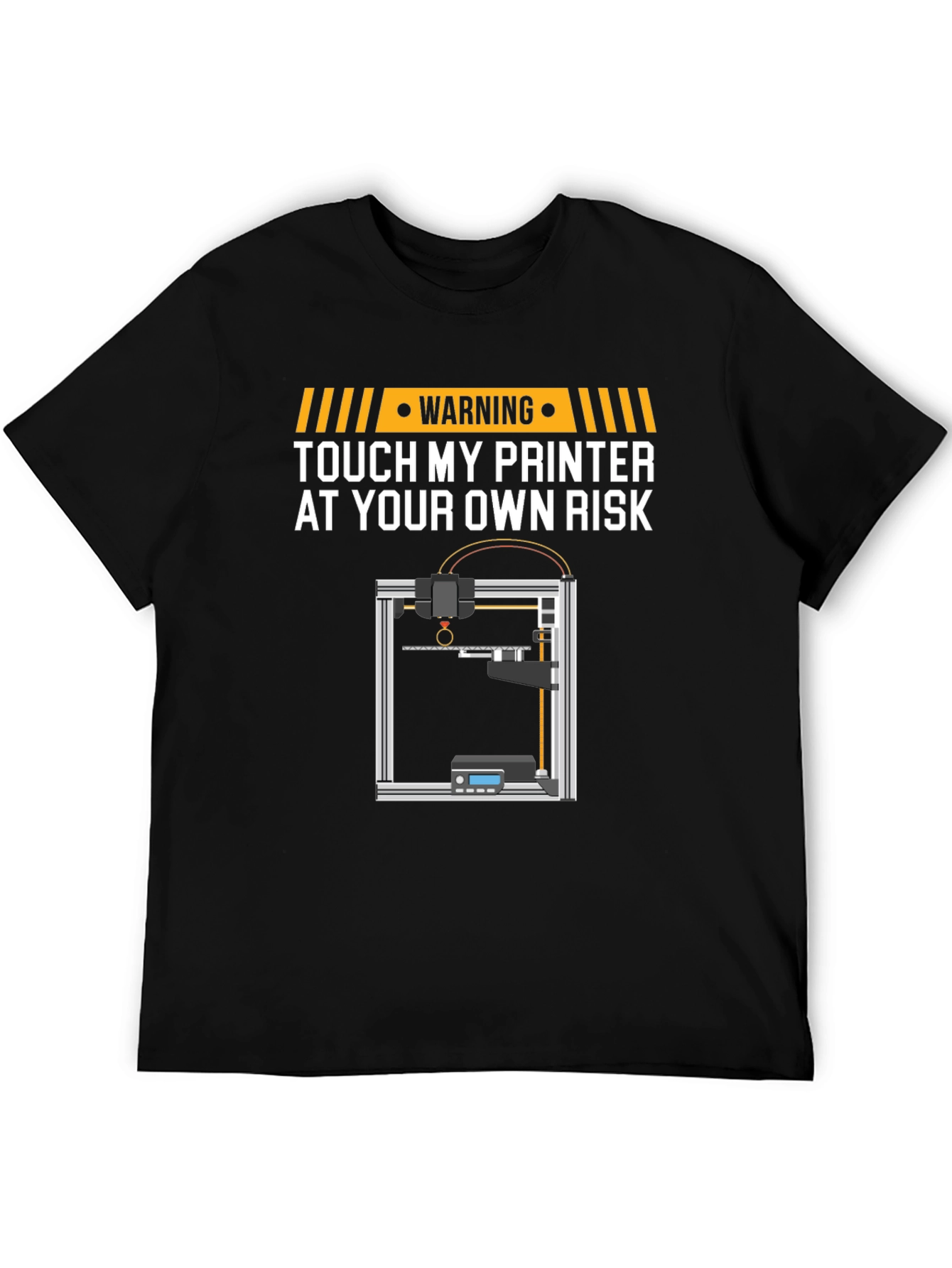 Warning Touch My Printer T-Shirt